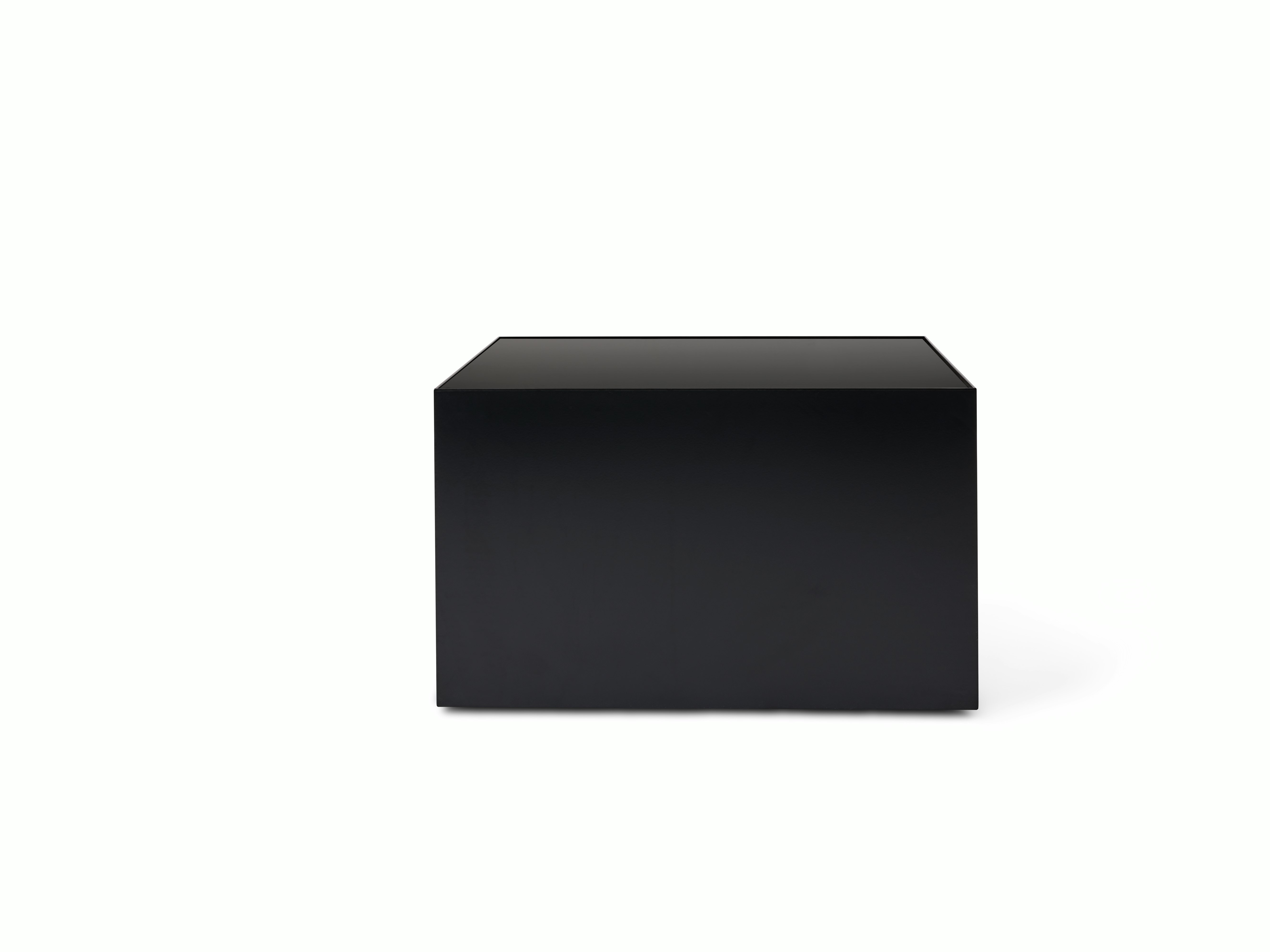 D Urso Occasional Tables - medium,  black,  black painted glass