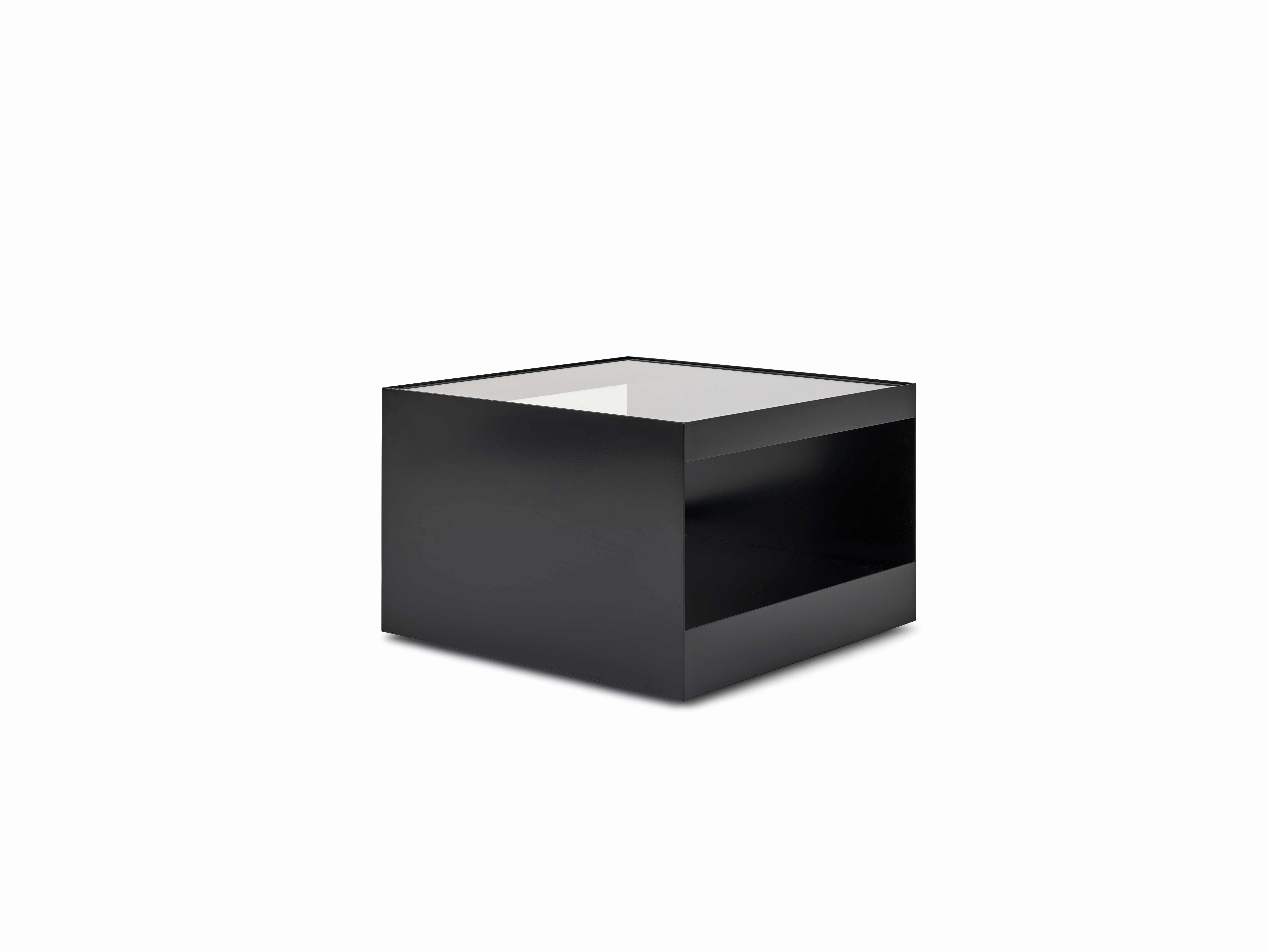 D Urso Occasional Tables - small,  black,  clear glass