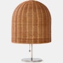 Bell Wicker Table Lamp - Rattan