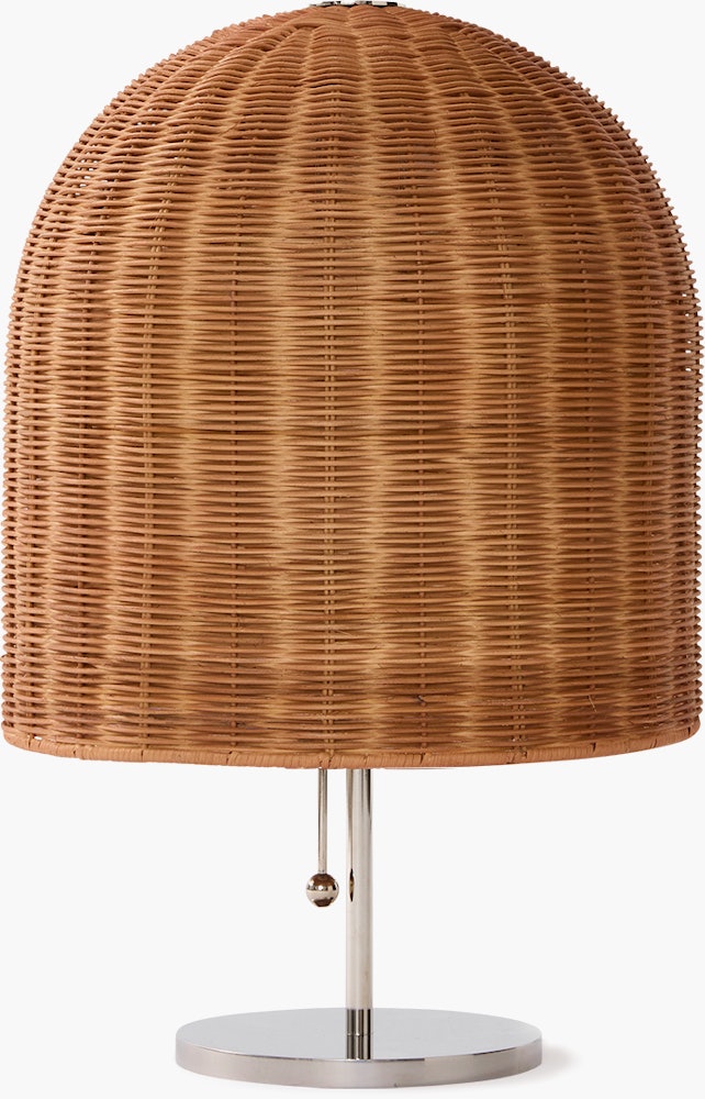 Bell Wicker Table Lamp - Rattan