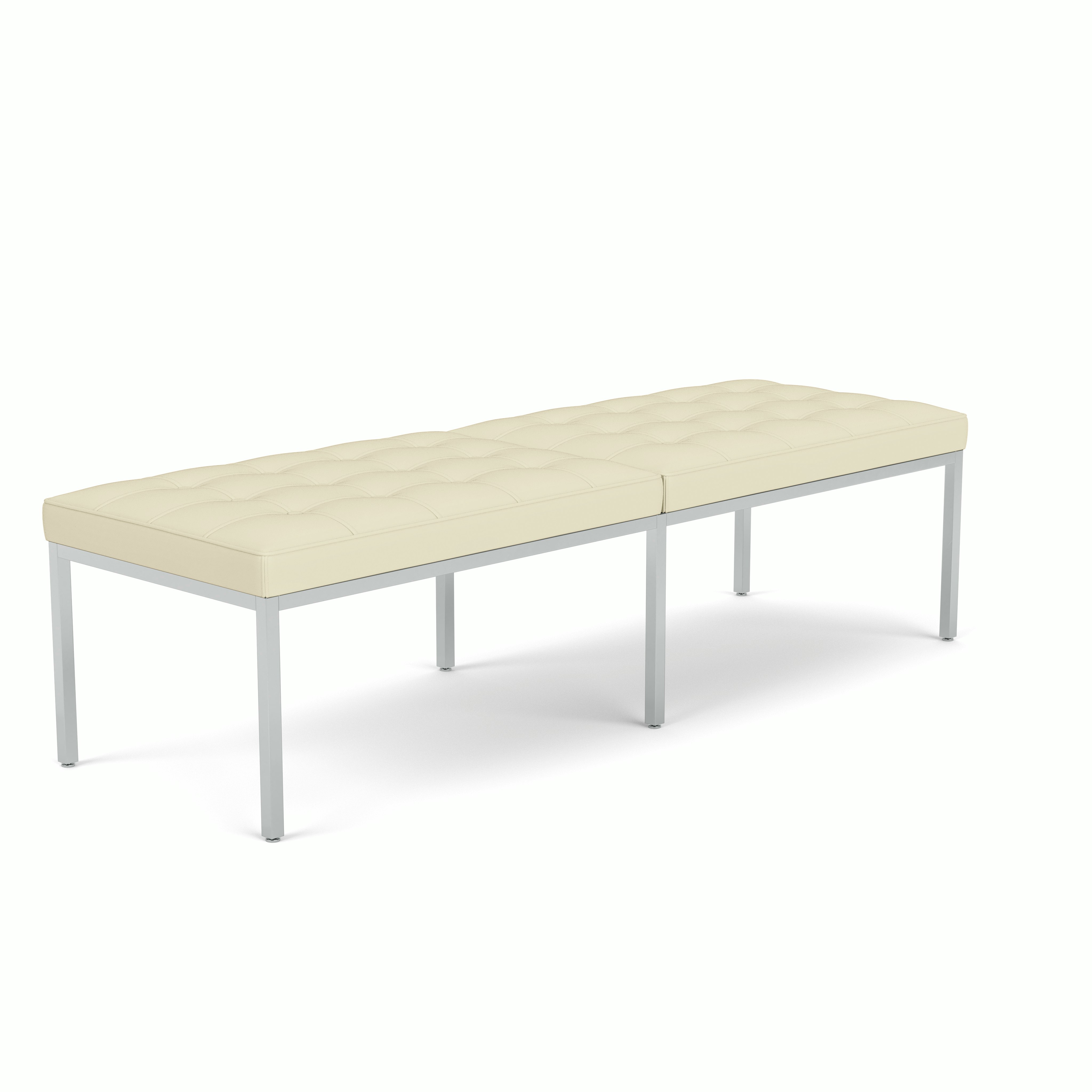 Florence Knoll Bench - Three Seater,  Acqua Leather,  Waimea.Bay