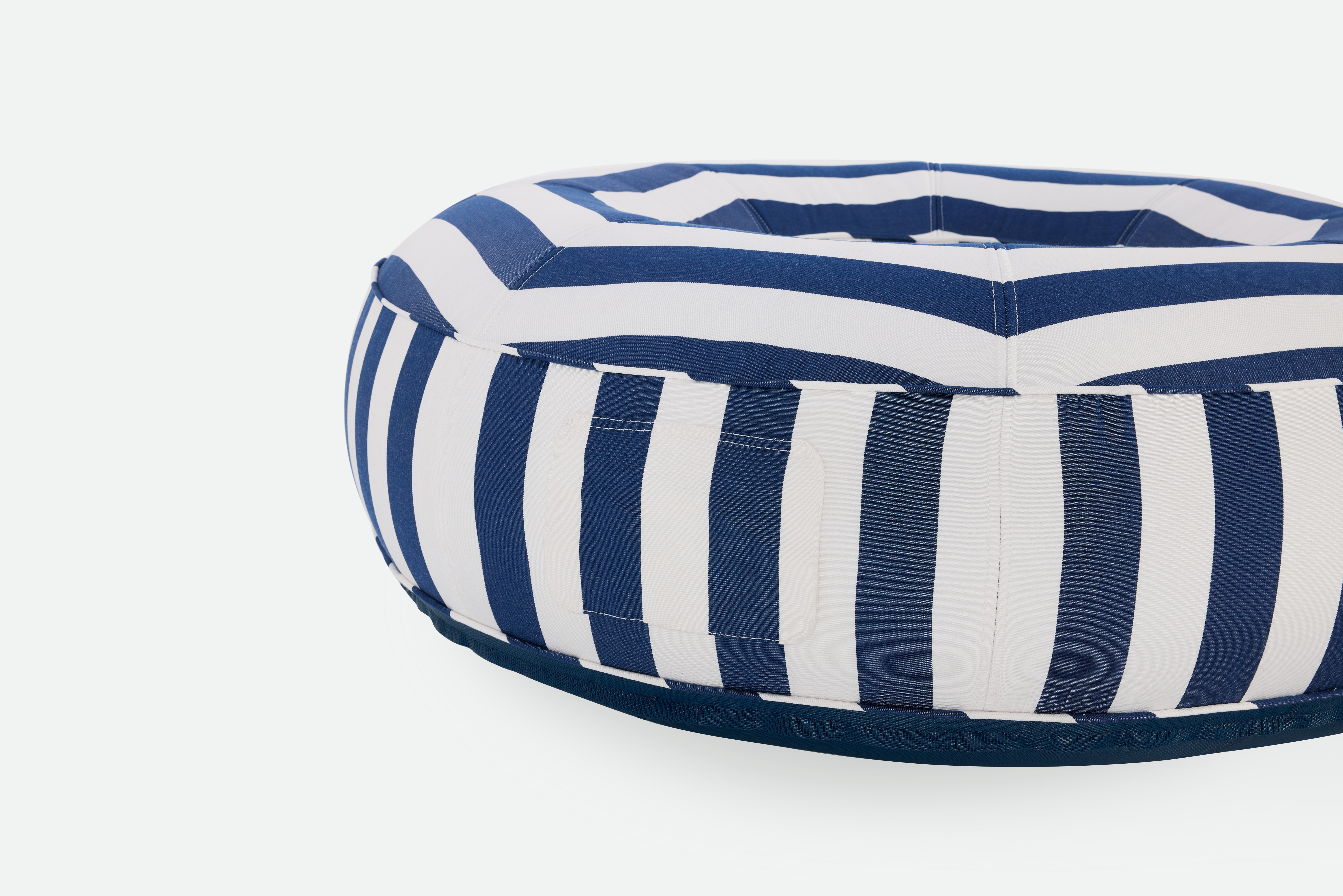 Ring Lilo Pool Float - blue/white stripe