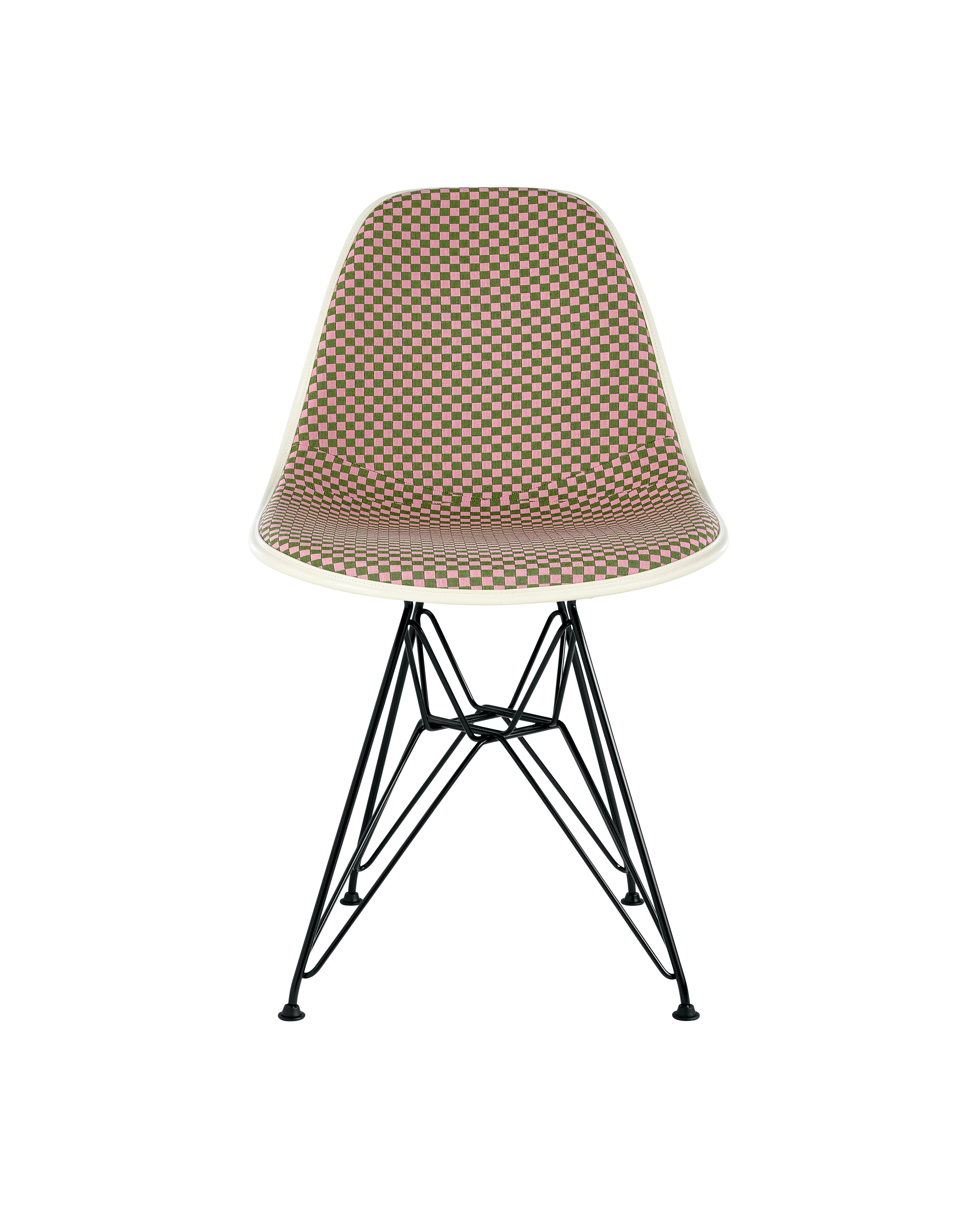 Eames Upholstered Molded Fiberglass Side Chair