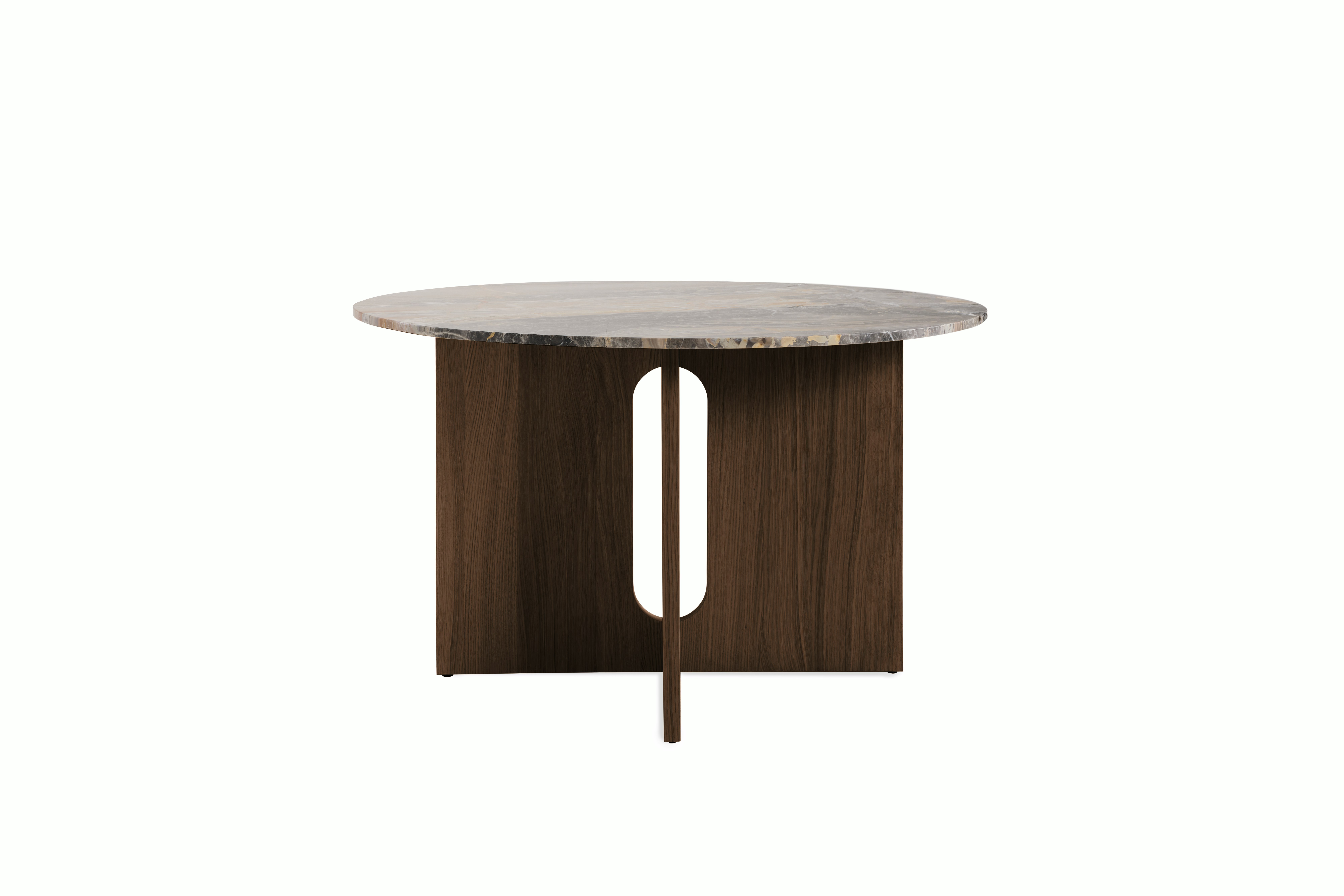 Androgyne Dining Table - grey,  galaxy,  dark stained oak