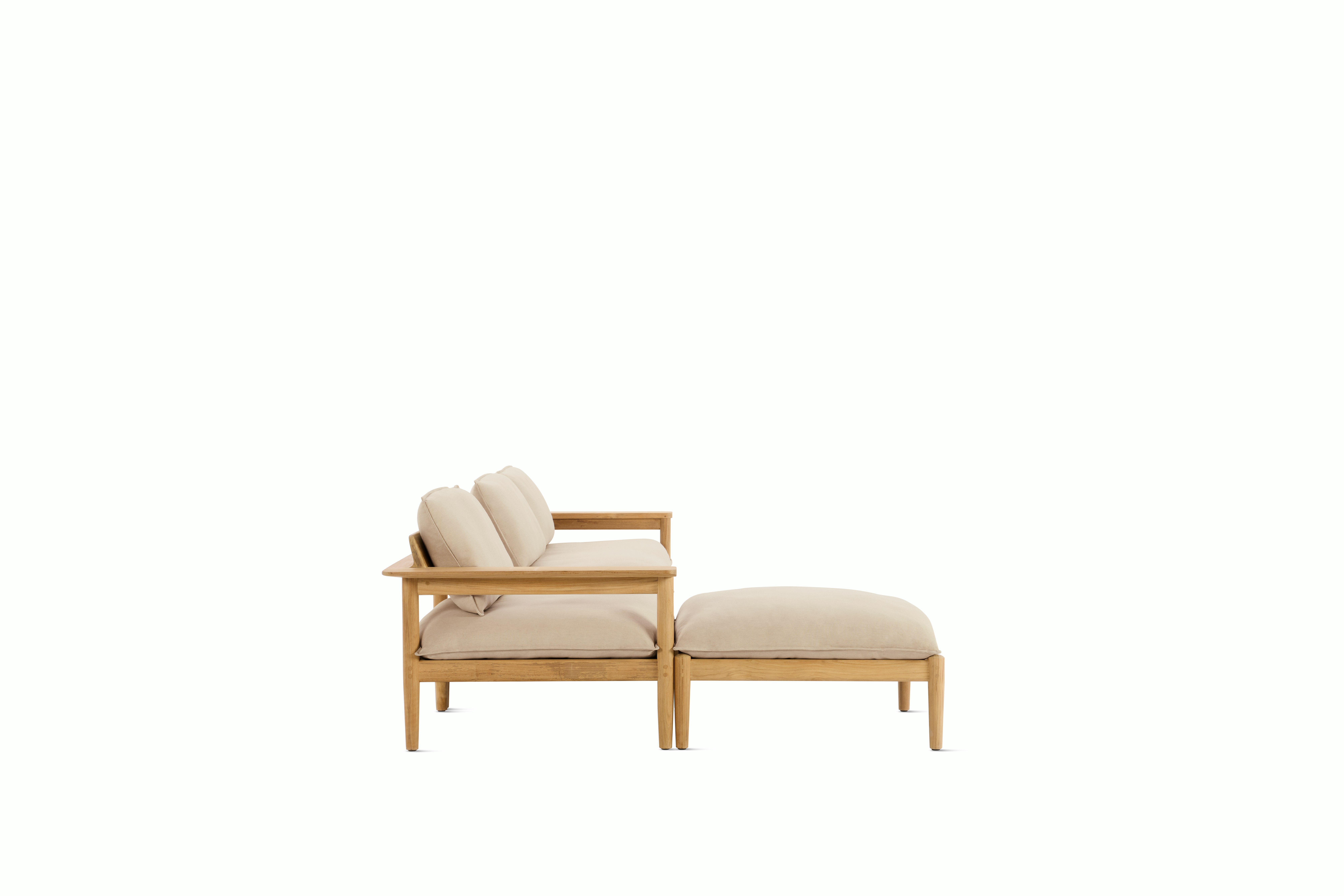 Terassi Sectional Sofa with Table - Heritage,  Papyrus, FSC Certified