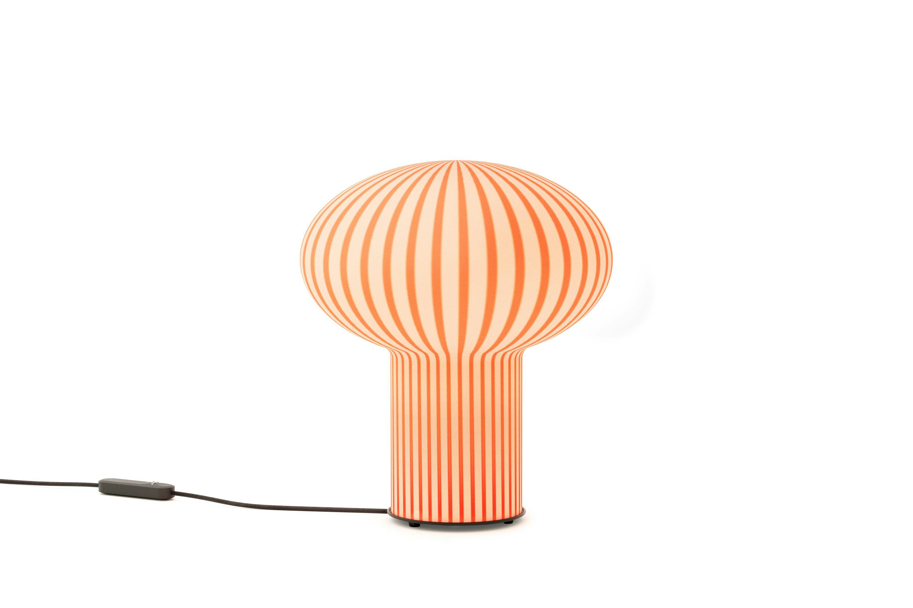 A detailed look at T6 Mushroom Table Light in Red.