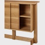 Land Storage, Console, Oak, Opened Door
