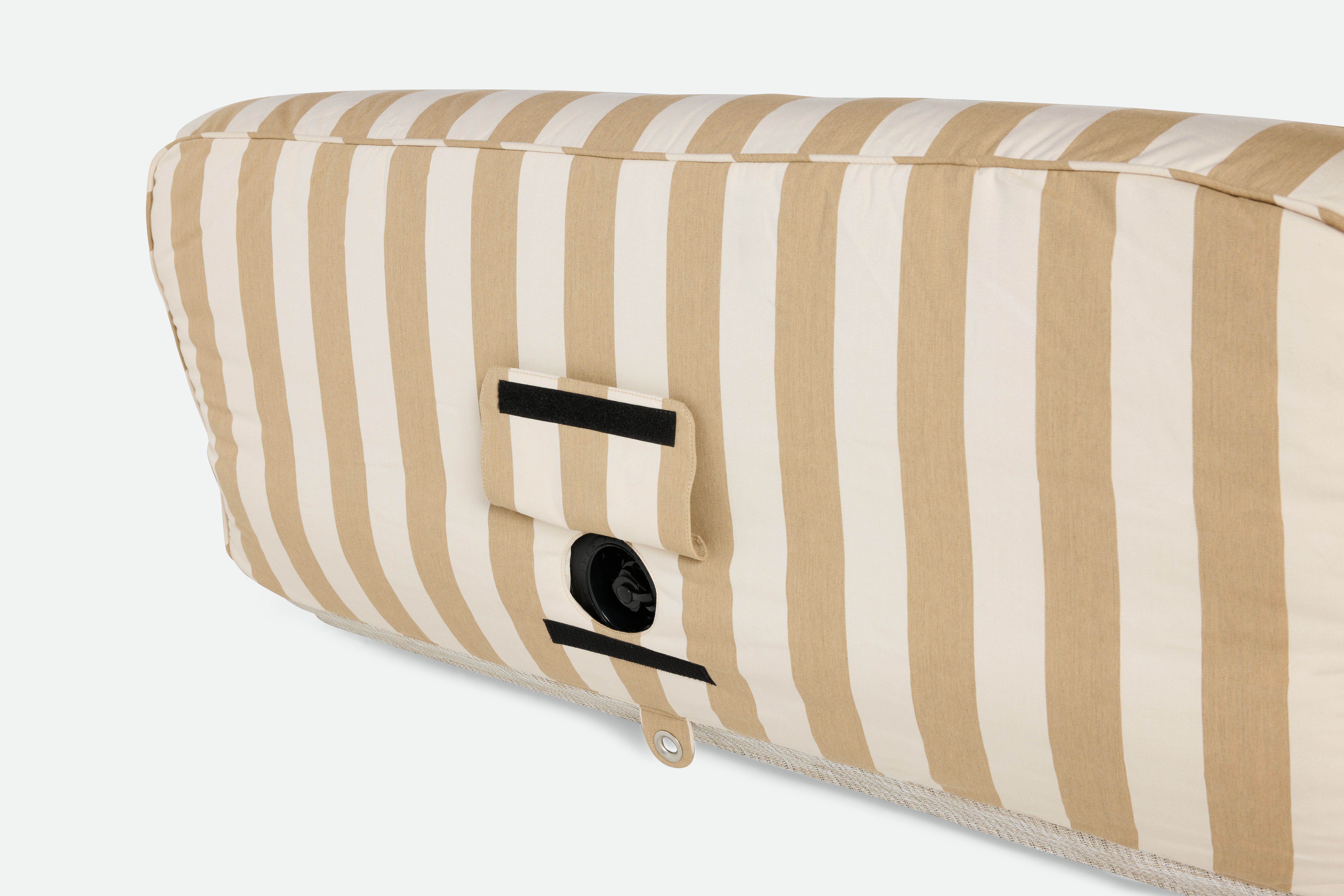 Single Lilo Pool Float - sand/white stripe