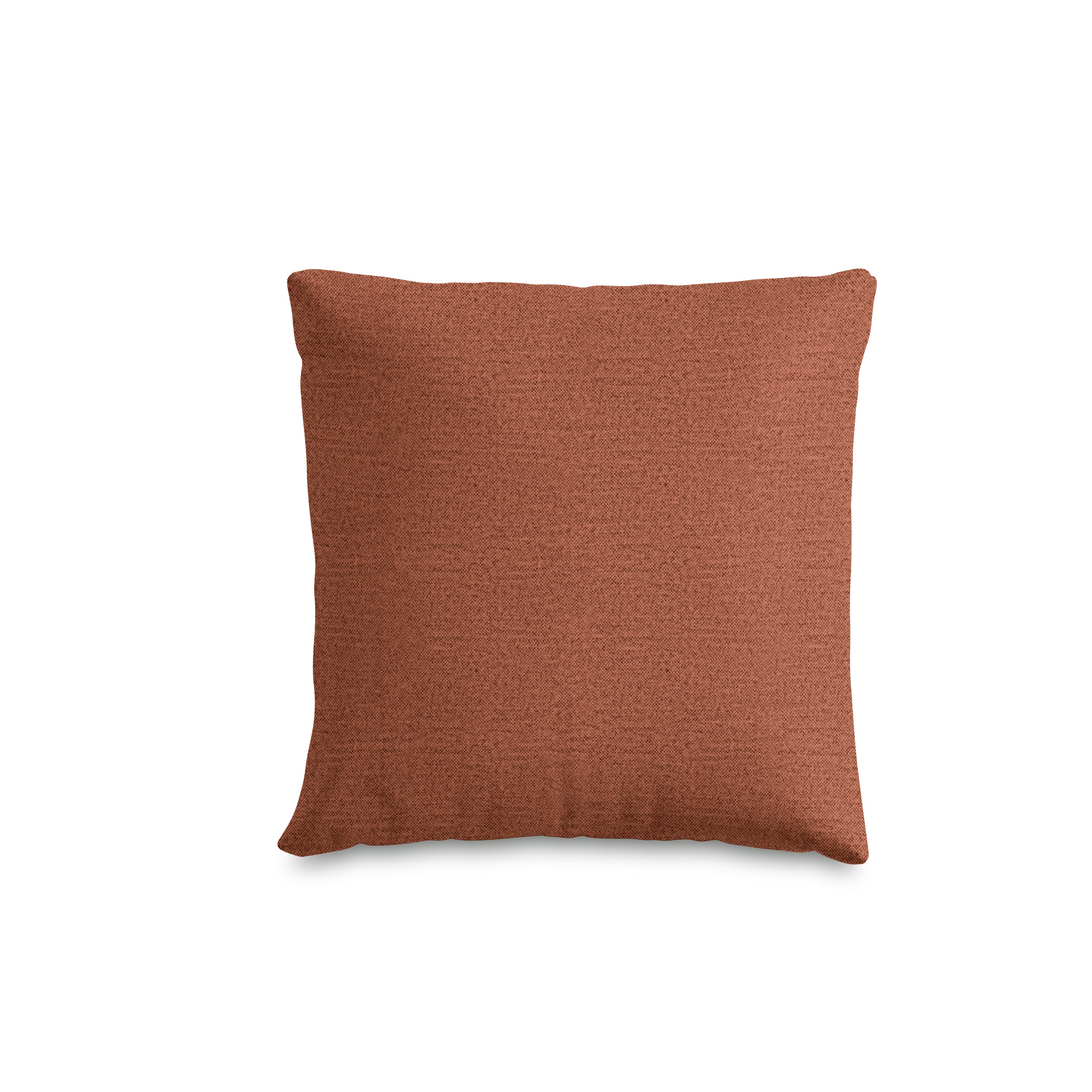 A Como Throw Pillow in Beck: Clayware viewed from the front.