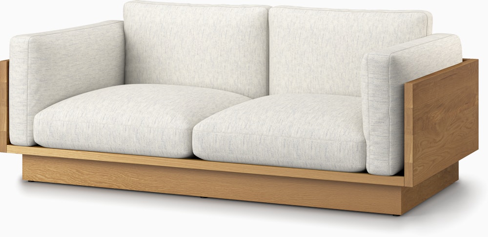Pawson Drift Sofa - 80 In, Luce, Brioche, White Oak