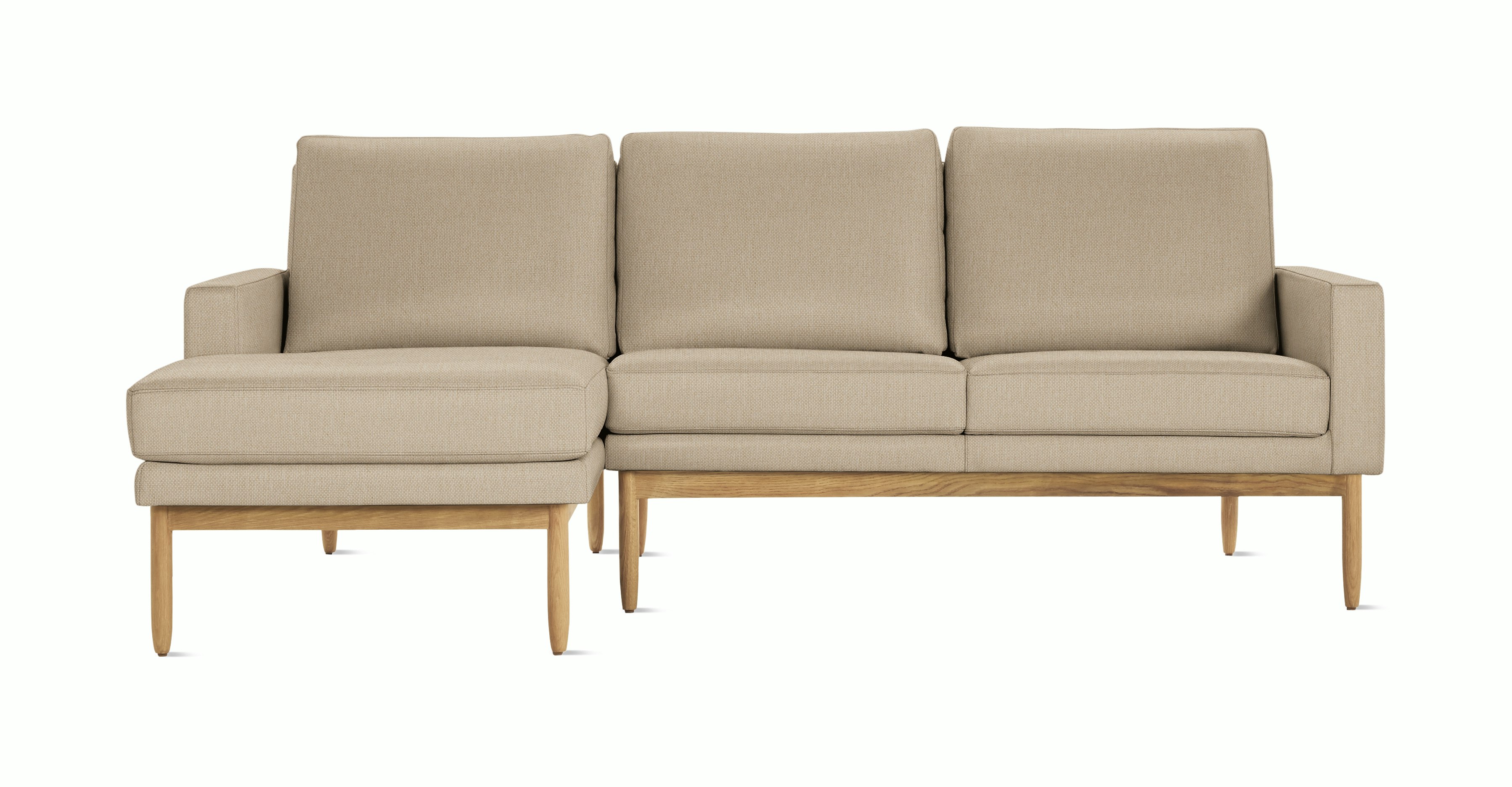 A Raleigh Sectional Sofa in Viewed from the front.