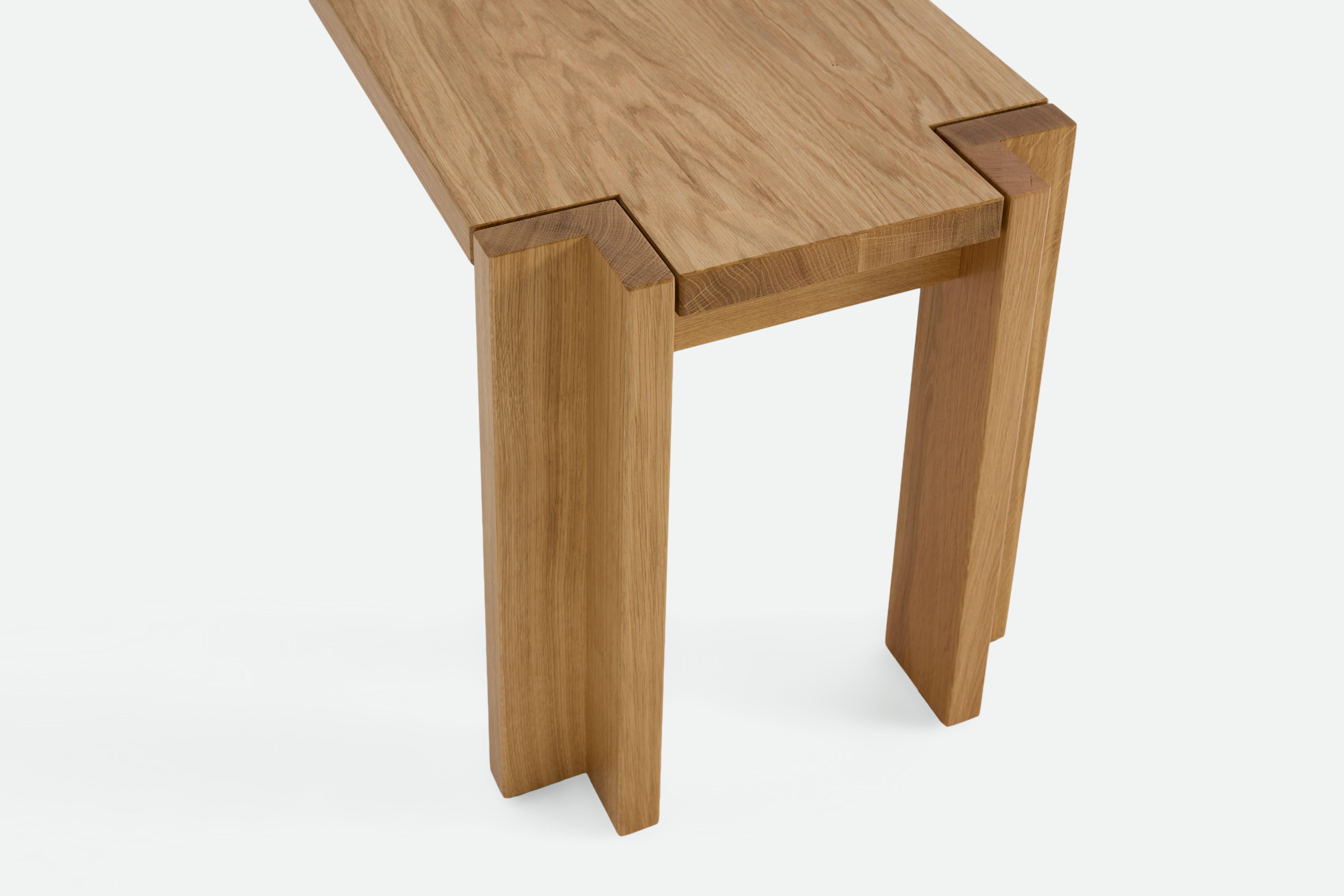 A detailed look at Utzon Dining Bench in Oak.