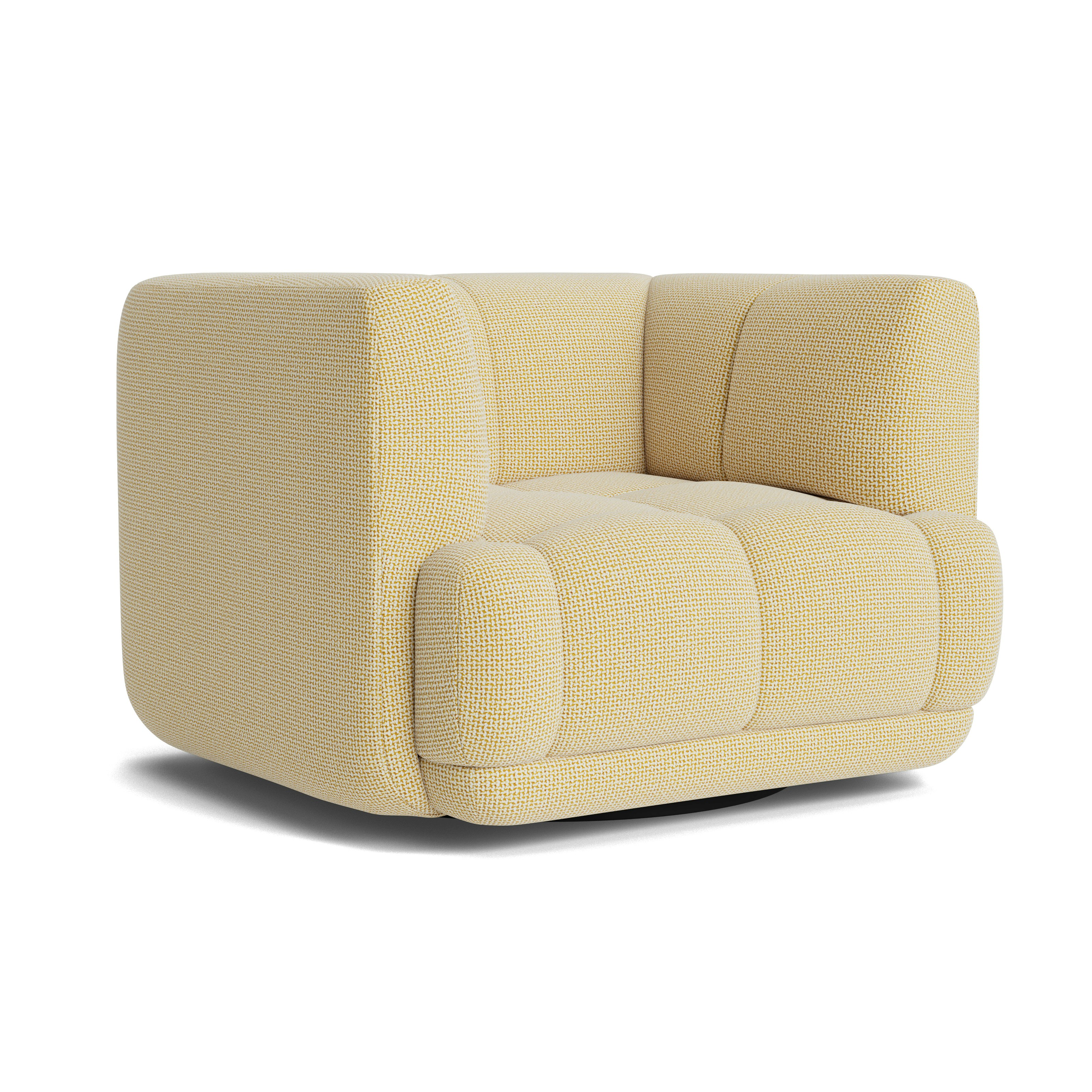 Quilton Swivel Chair - Tartaglia , 857 Ochre White