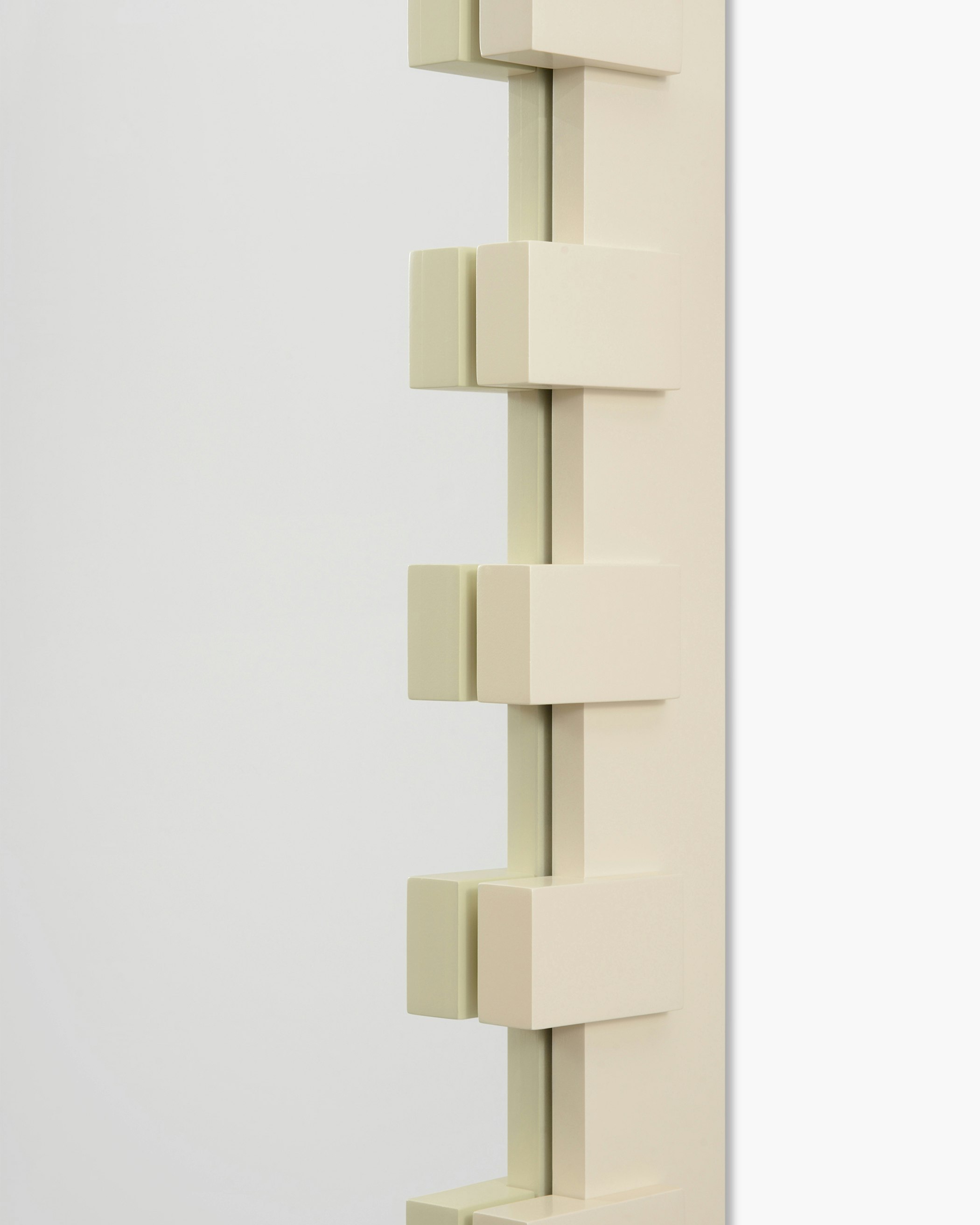 Zip Mirror, Pearl and Cranberry