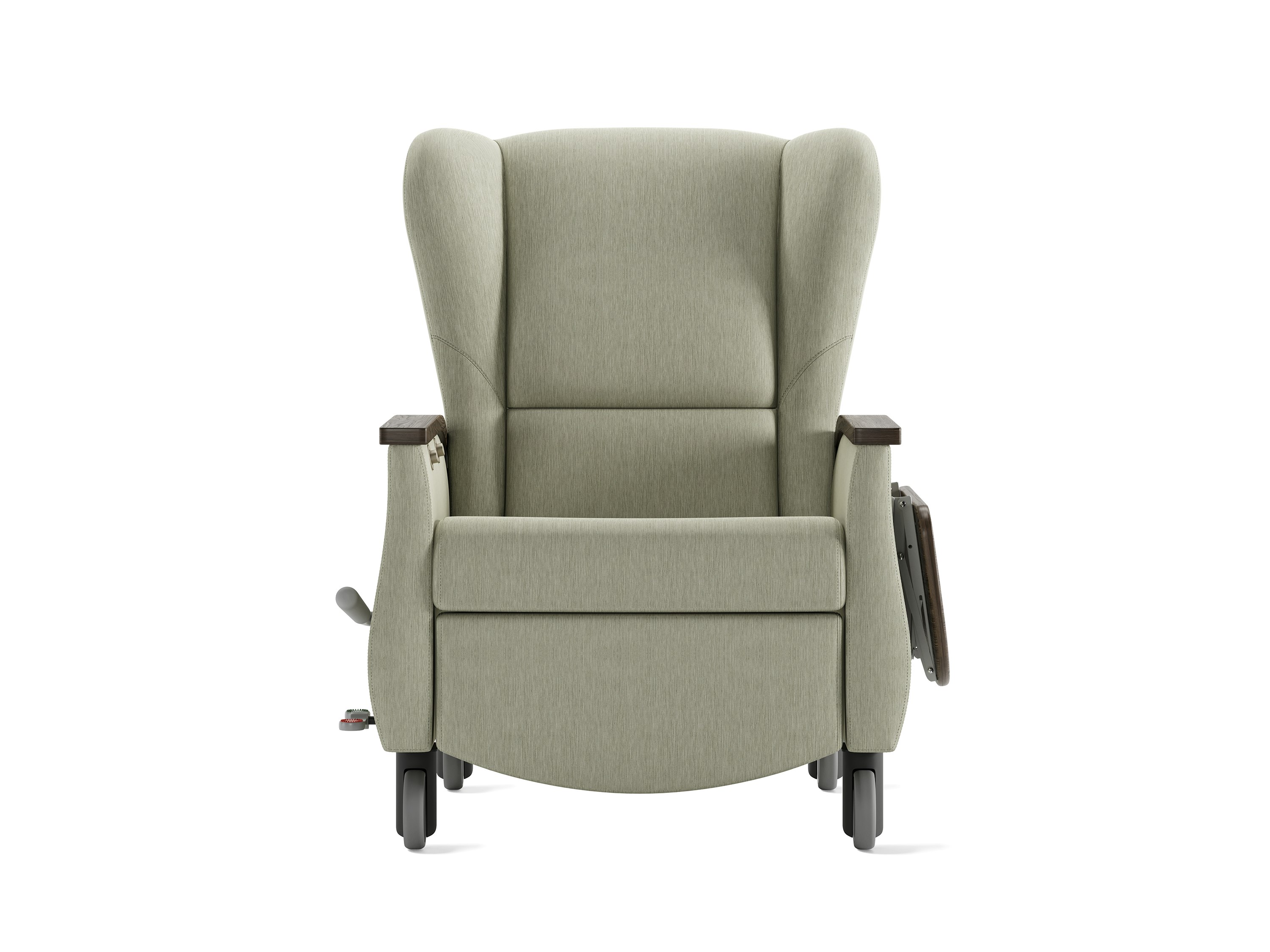Serenity Recliner, standard, light grey, front