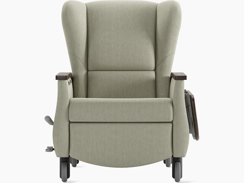 Serenity Recliner, standard, light grey, front