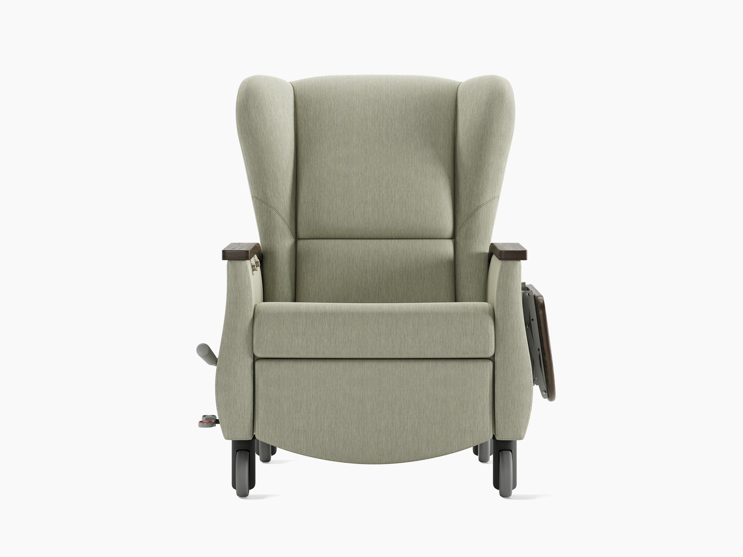 Serenity Recliner, standard, light grey, front
