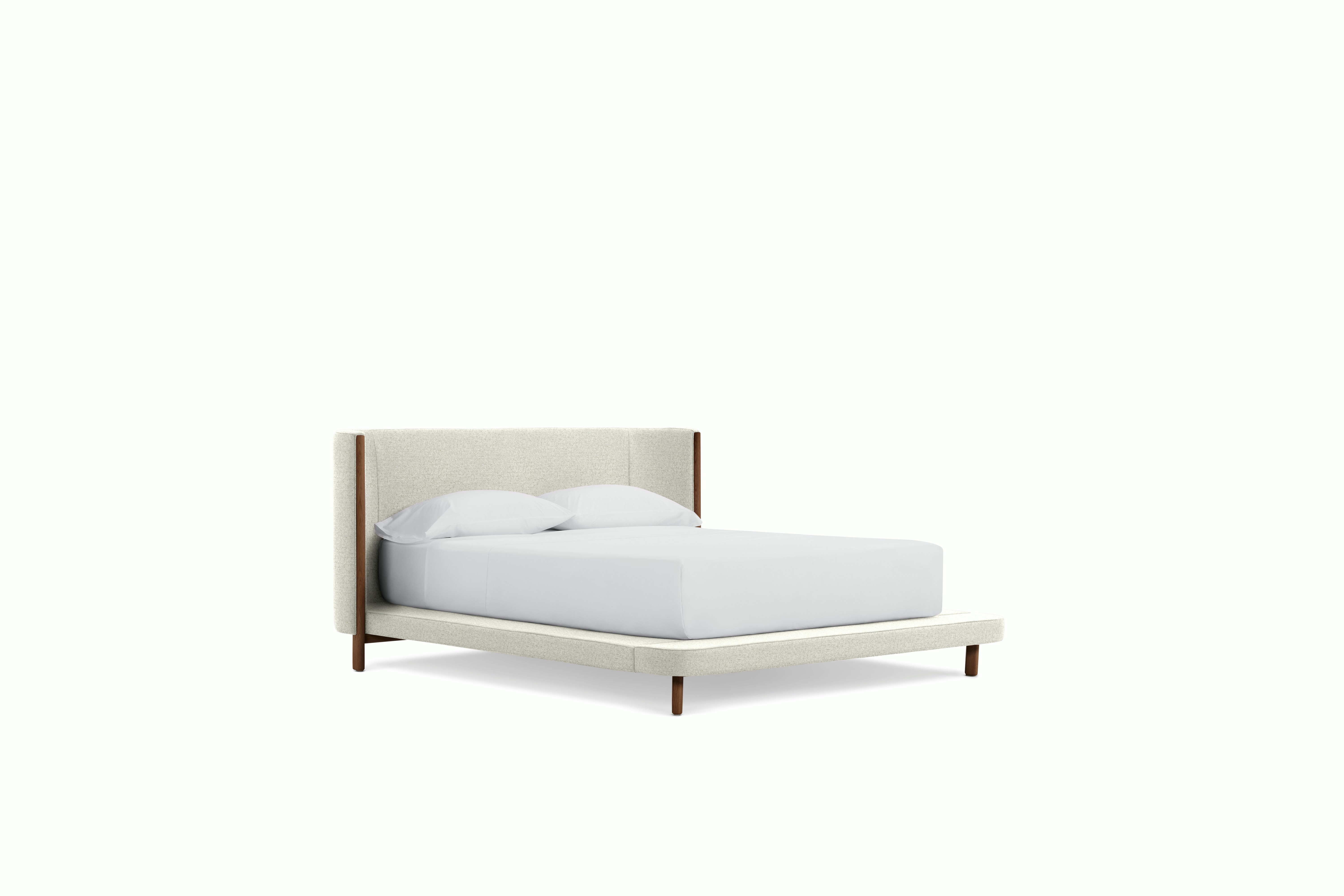 Emmy Bed - Tall in Walnut Beck Buckram 007