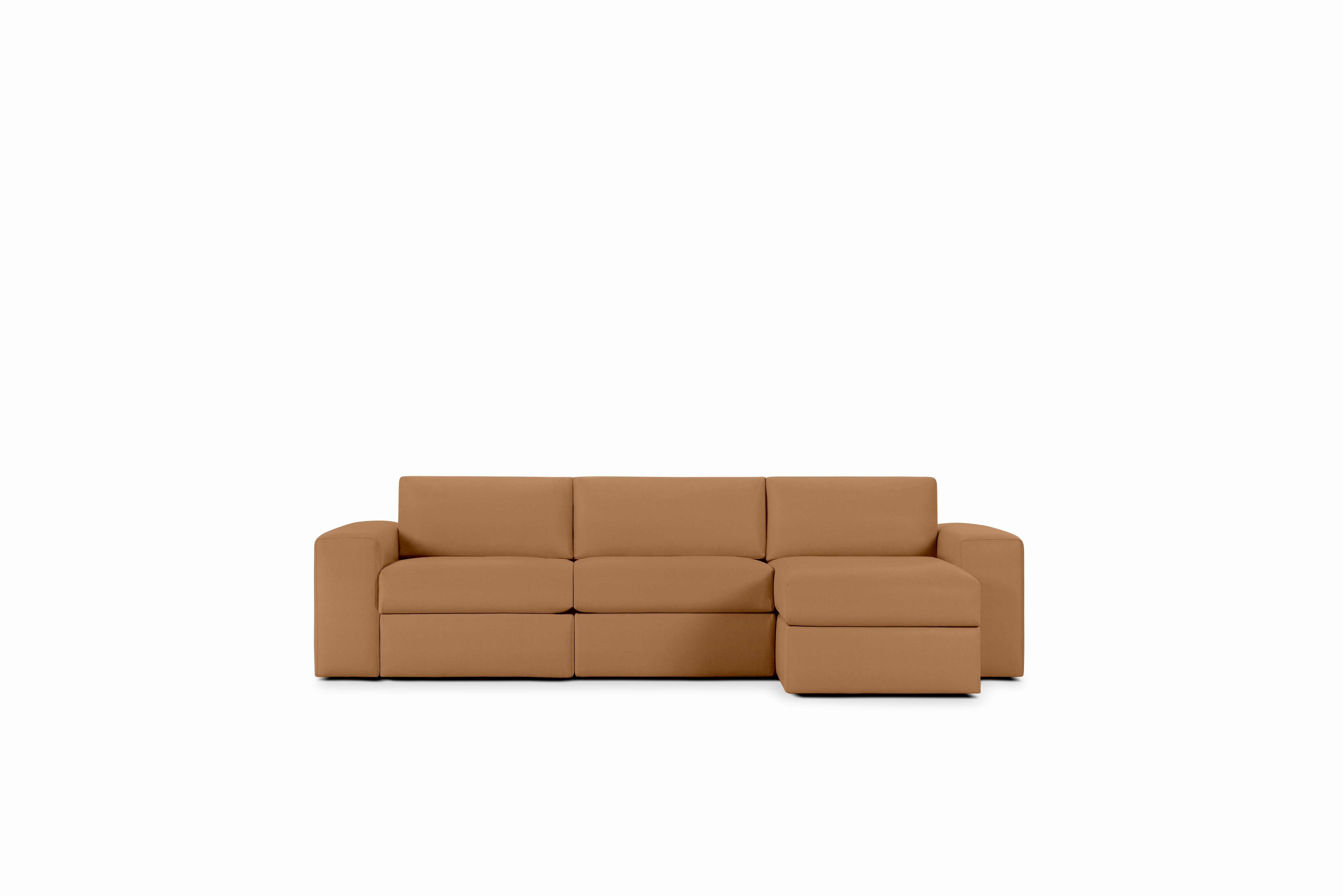 Irvin Sectional Chaise - Right,  Prone Leather,  Bricolage