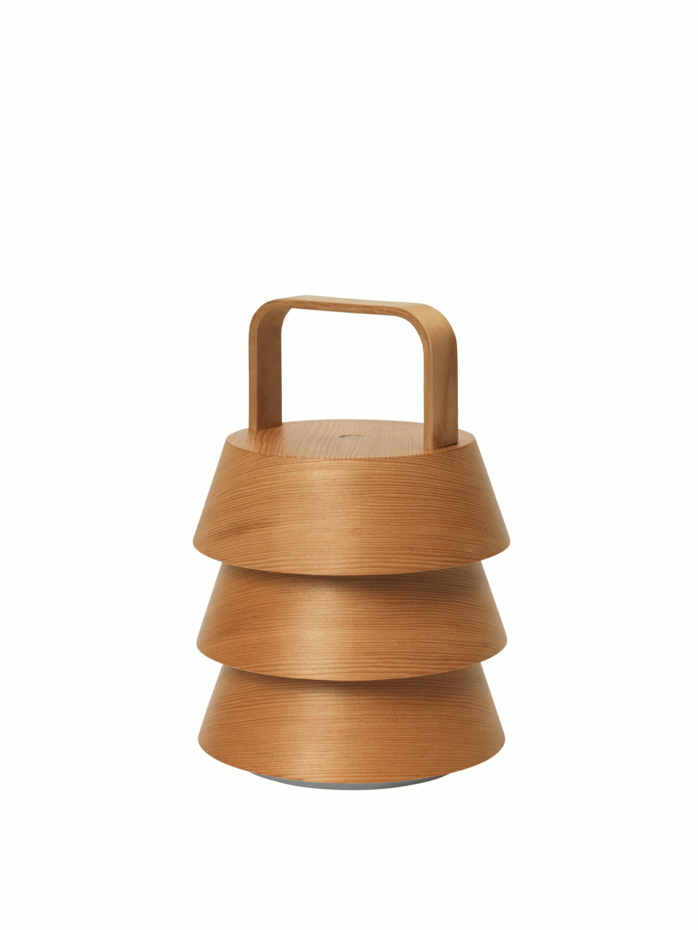 A Luver Portable Lamp in natural Viewed from an angle.