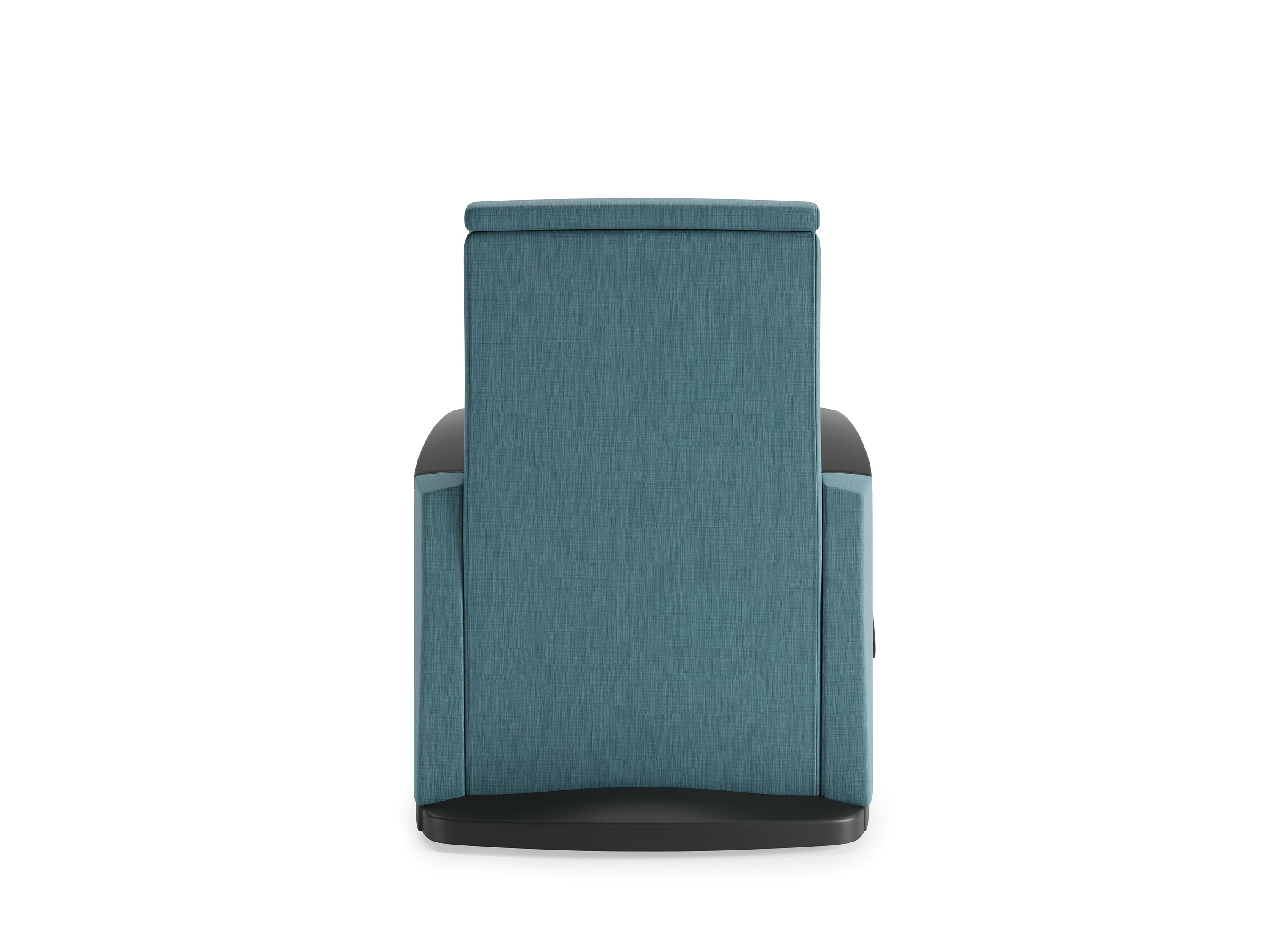 Consoul Recliner, Back, in blue with black caps