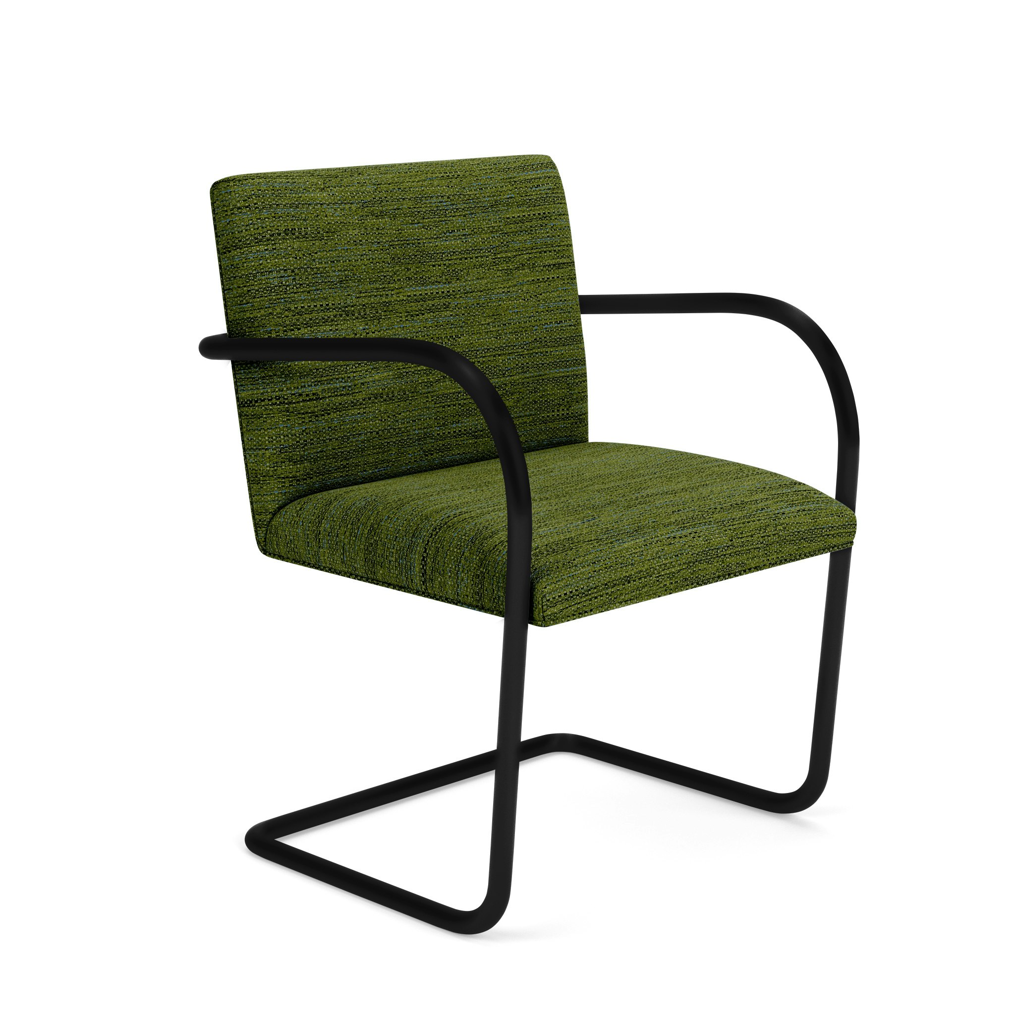 Brno Tubular Chair - Armchair, Rivington, Palm, Black