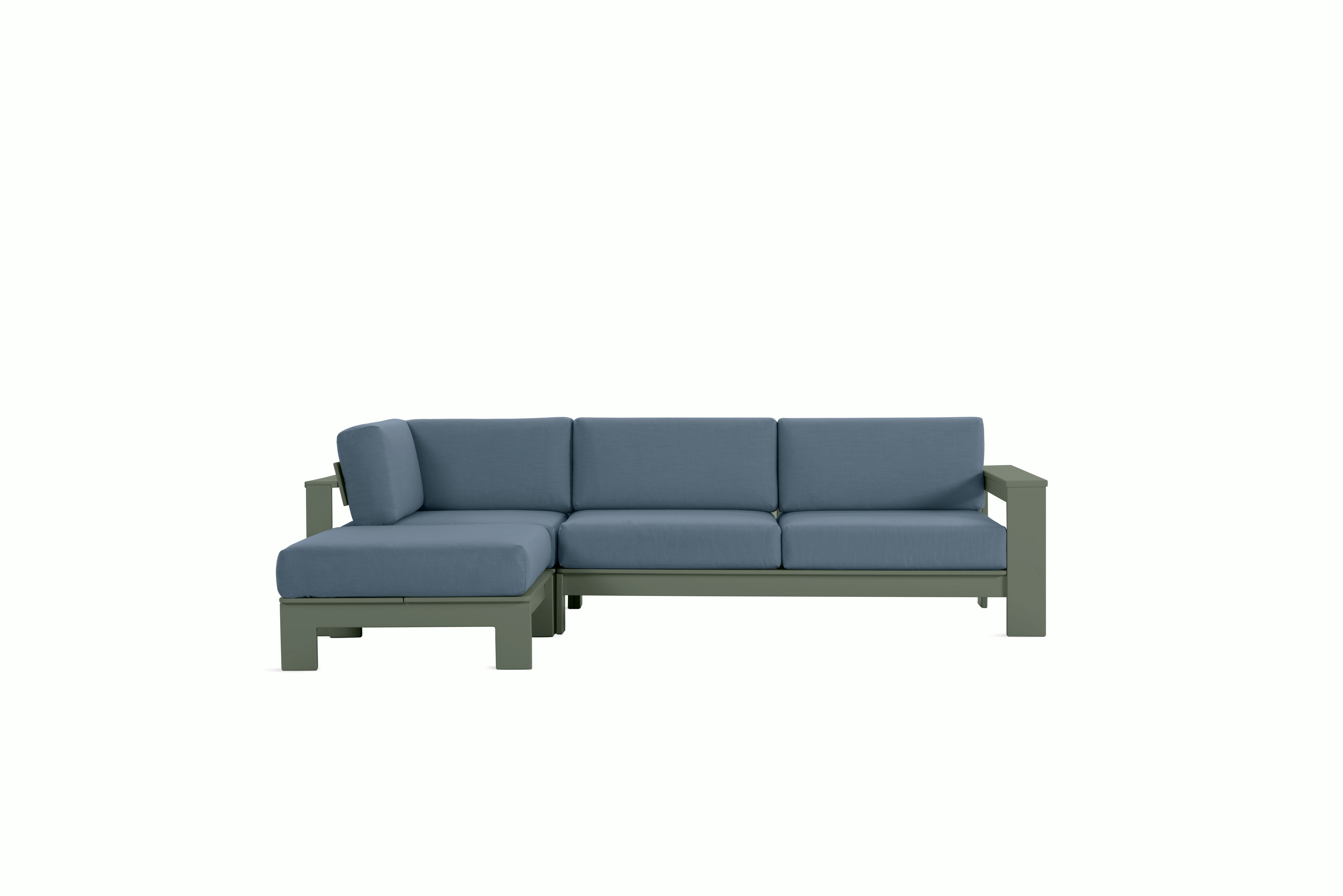 Pepin Sectional with Chaise - left,   sage,   haze