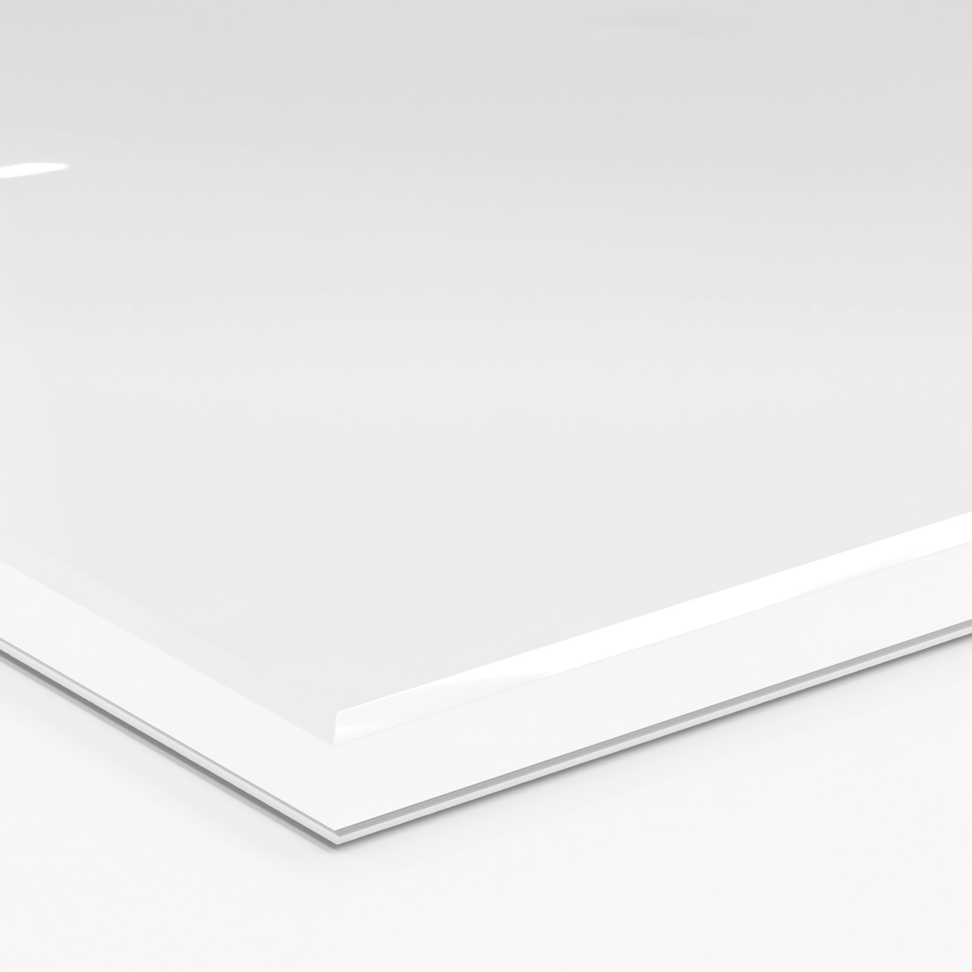 Central Palette - Back-Painted Glass Studio White