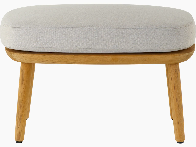 Crosshatch Outdoor Ottoman by itself.