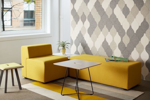 Rockwell Unscripted occasional table with k. lounge shared space