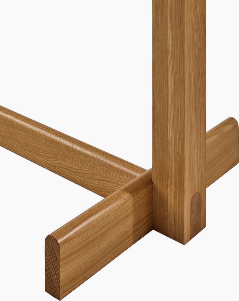 Land Table, Oak, Leg
