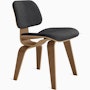 Eames Molded Plywood Dining Chair Wood Base (DCW) Eames Molded Plywood Dining Chair Wood Base (DCW), Upholstered