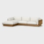 Pawson Drift Chaise Sectional - Left, Luce, Brioche, White Oak