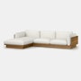 Pawson Drift Chaise Sectional - Left, Luce, Brioche, White Oak