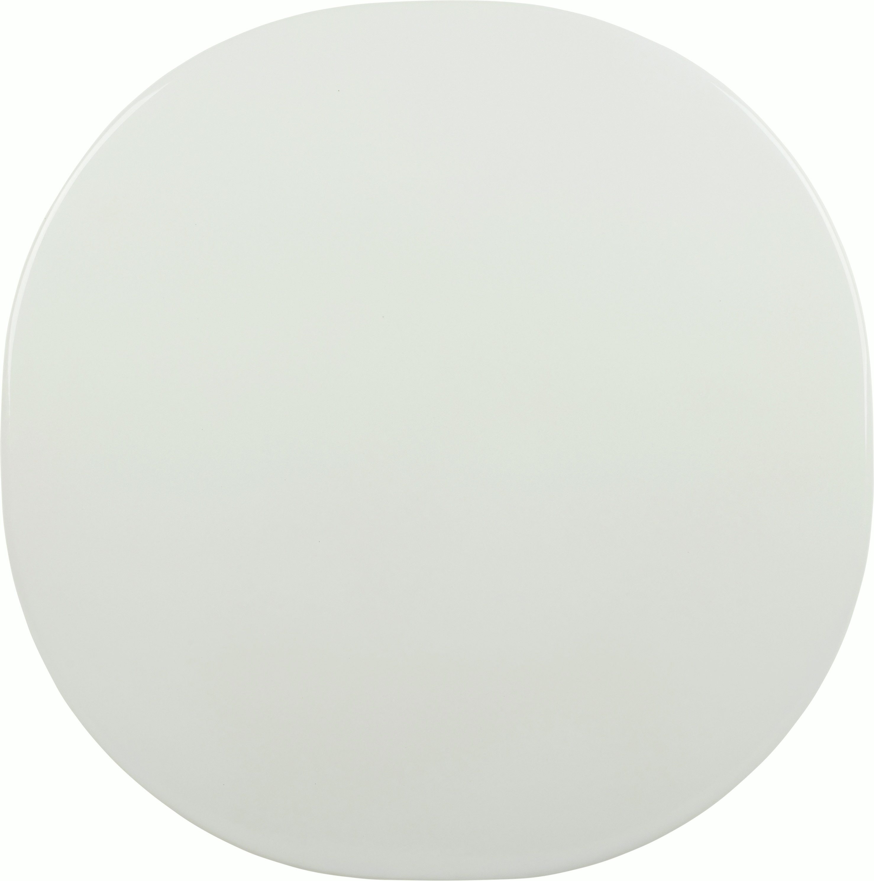 A Carmel Bistro Outdoor Dining Table in Calm White viewed from above.