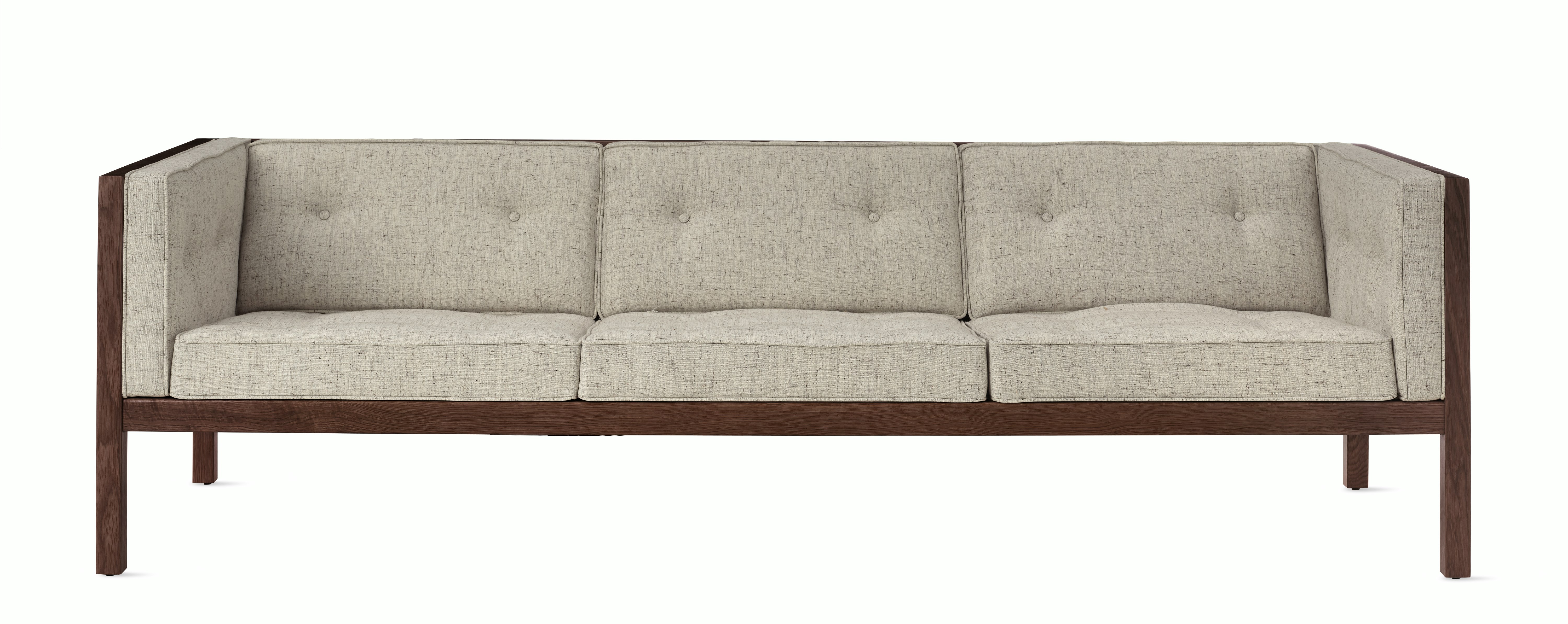 Cube Sofa - 92,  Rowan,  Kingdom,  Walnut