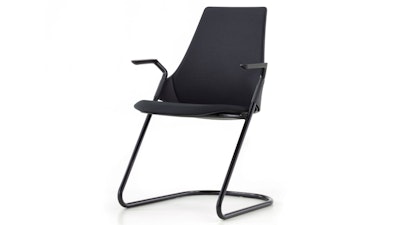 A black Sayl Side Chair from Herman Miller