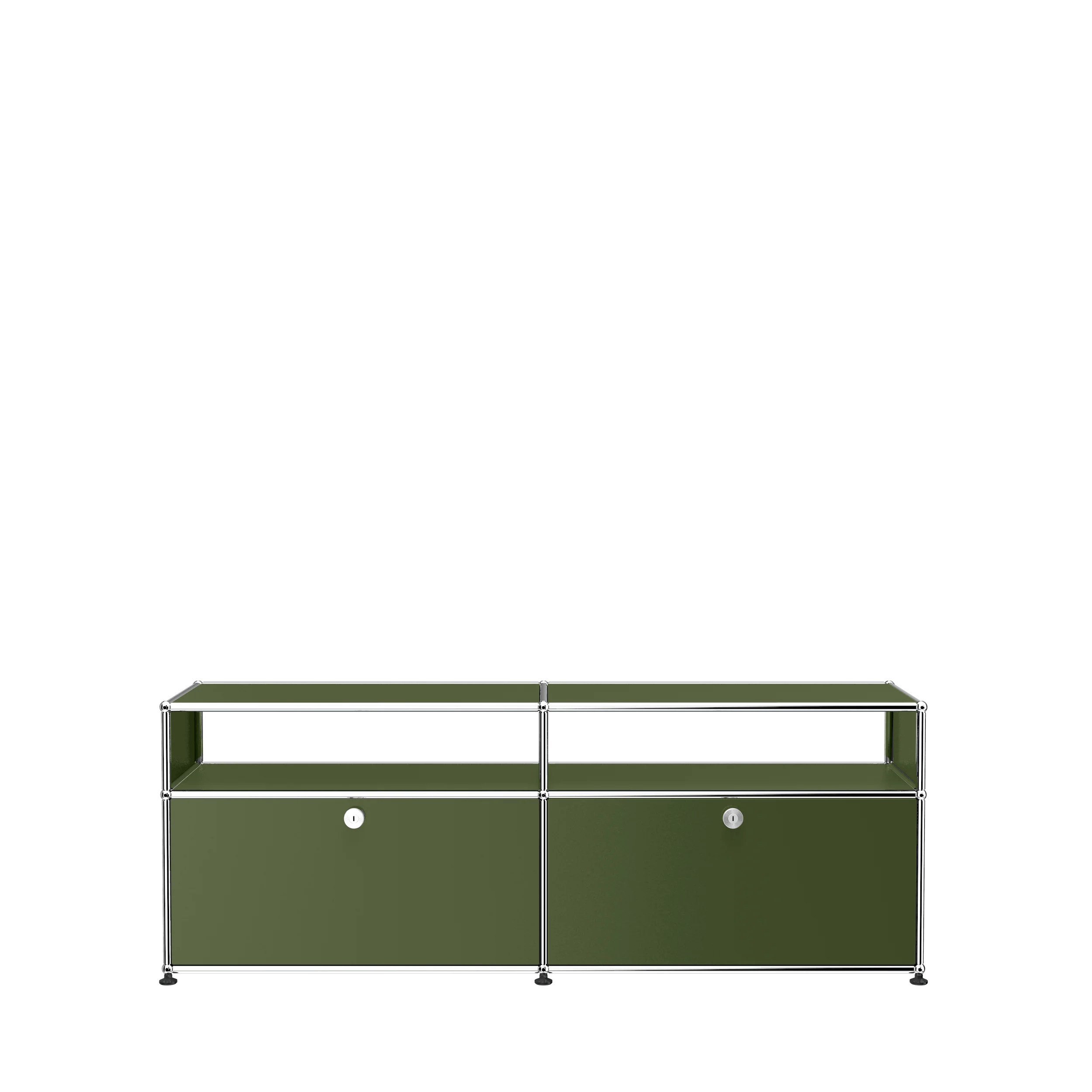 USM Haller Media Console - High,  Olive Green