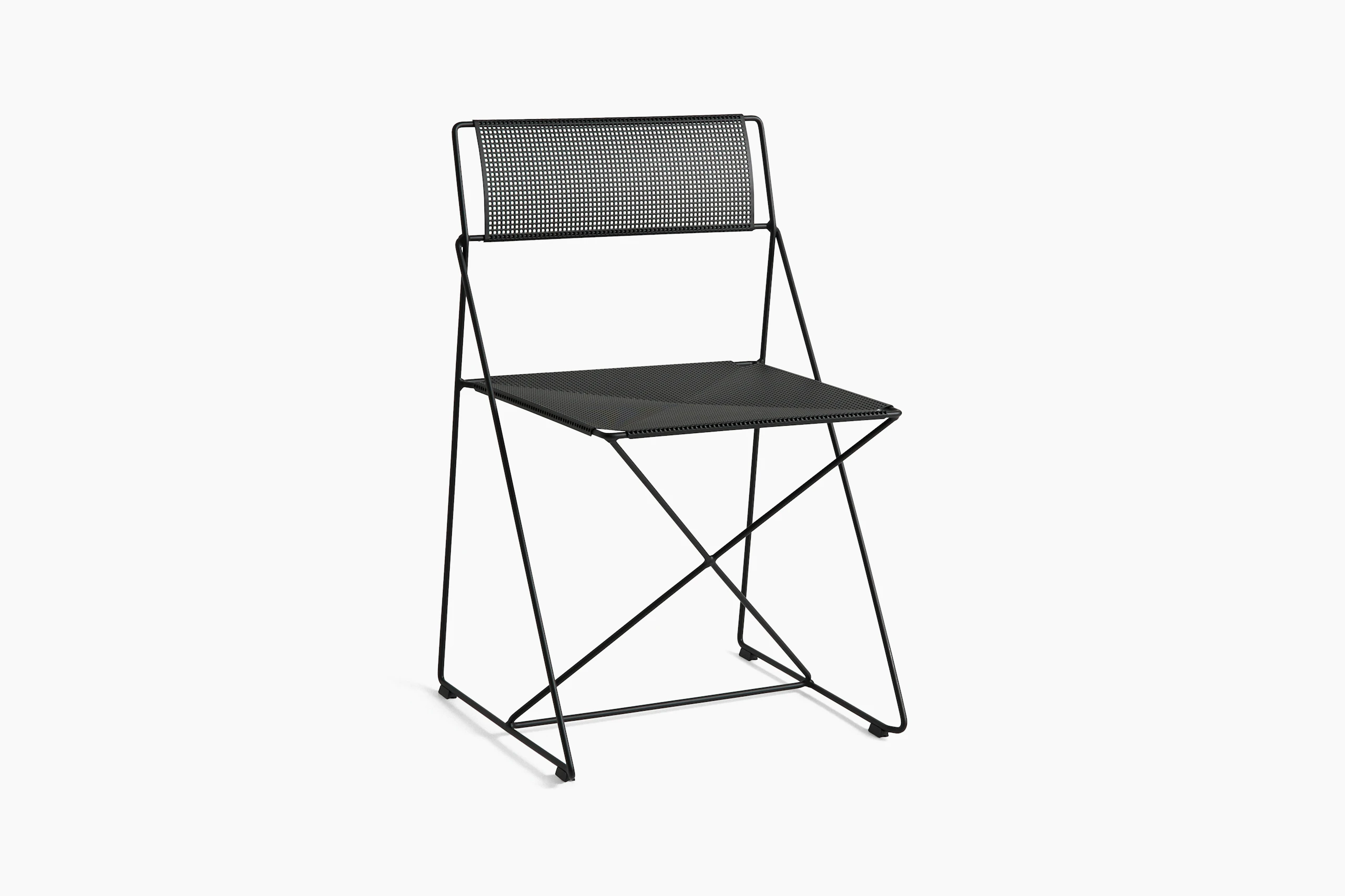 X Line Outdoor Chair - Black Frame, Black Seat