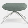 Blis Ottoman - Chrome, Pecora, Green