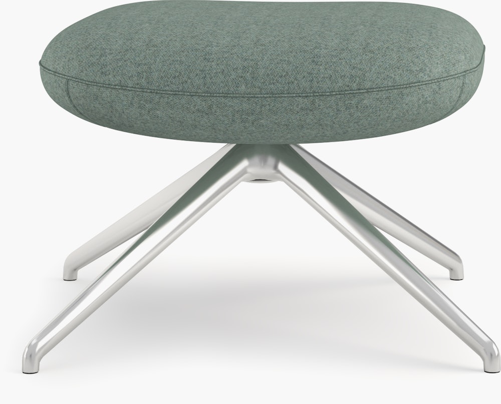 Blis Ottoman - Chrome, Pecora, Green