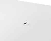 Surface-integrated dual port USB-C power solution shown in white.