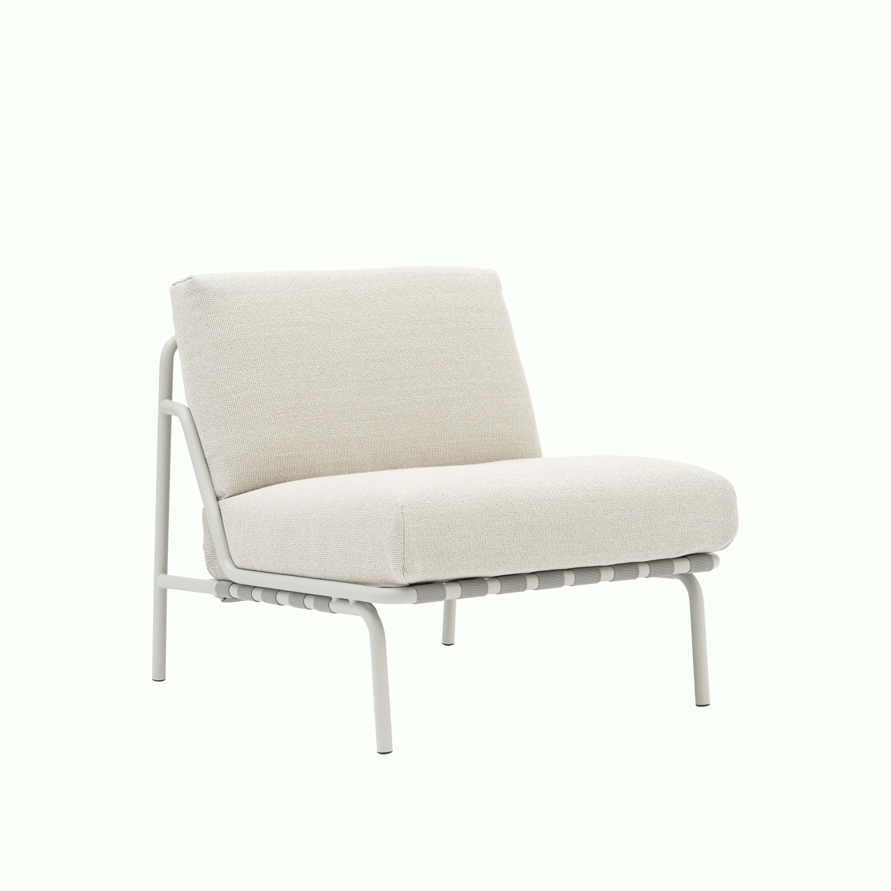 A Settle Lounge Chair in Laze 1, Grey.