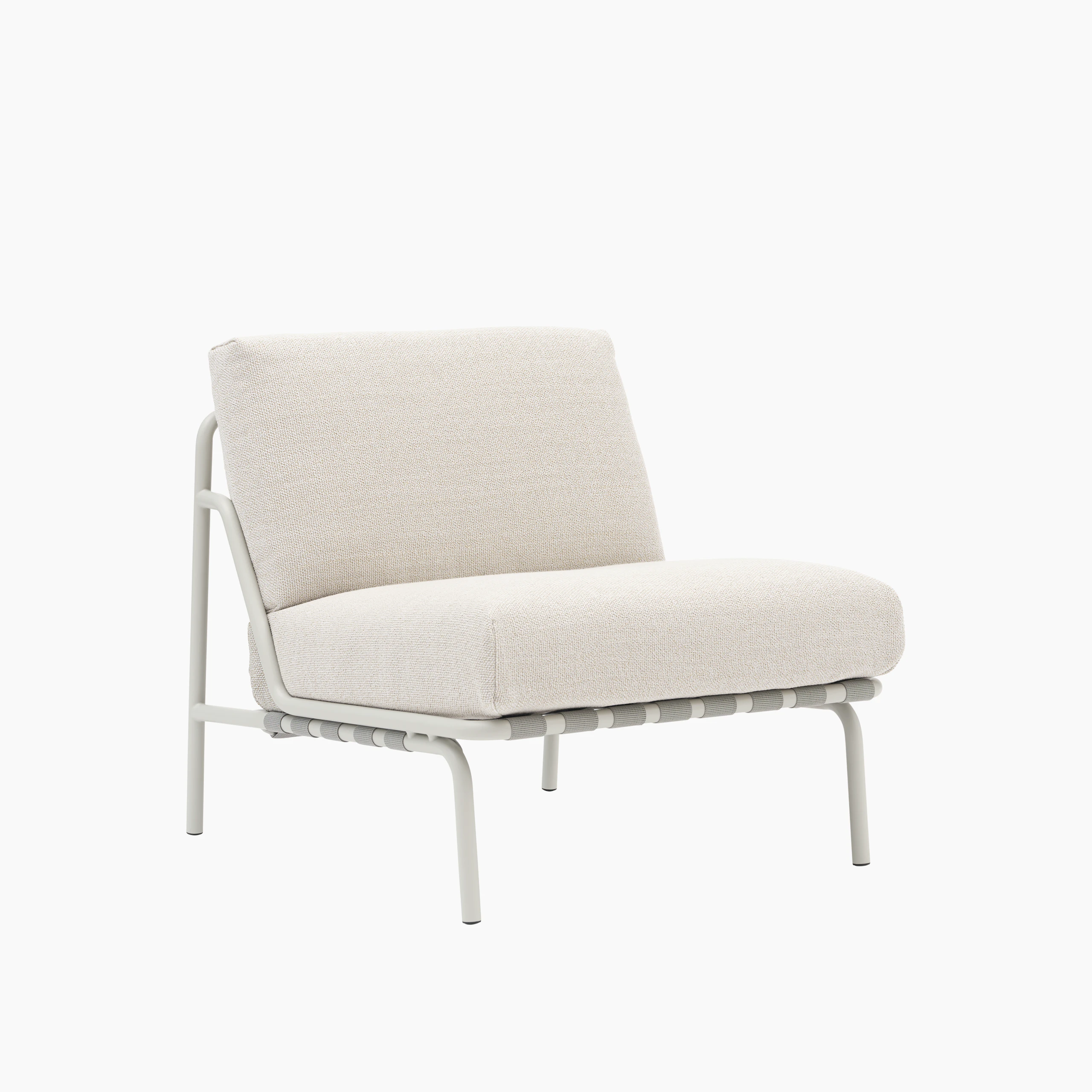 A Settle Lounge Chair in Laze 1, Grey.