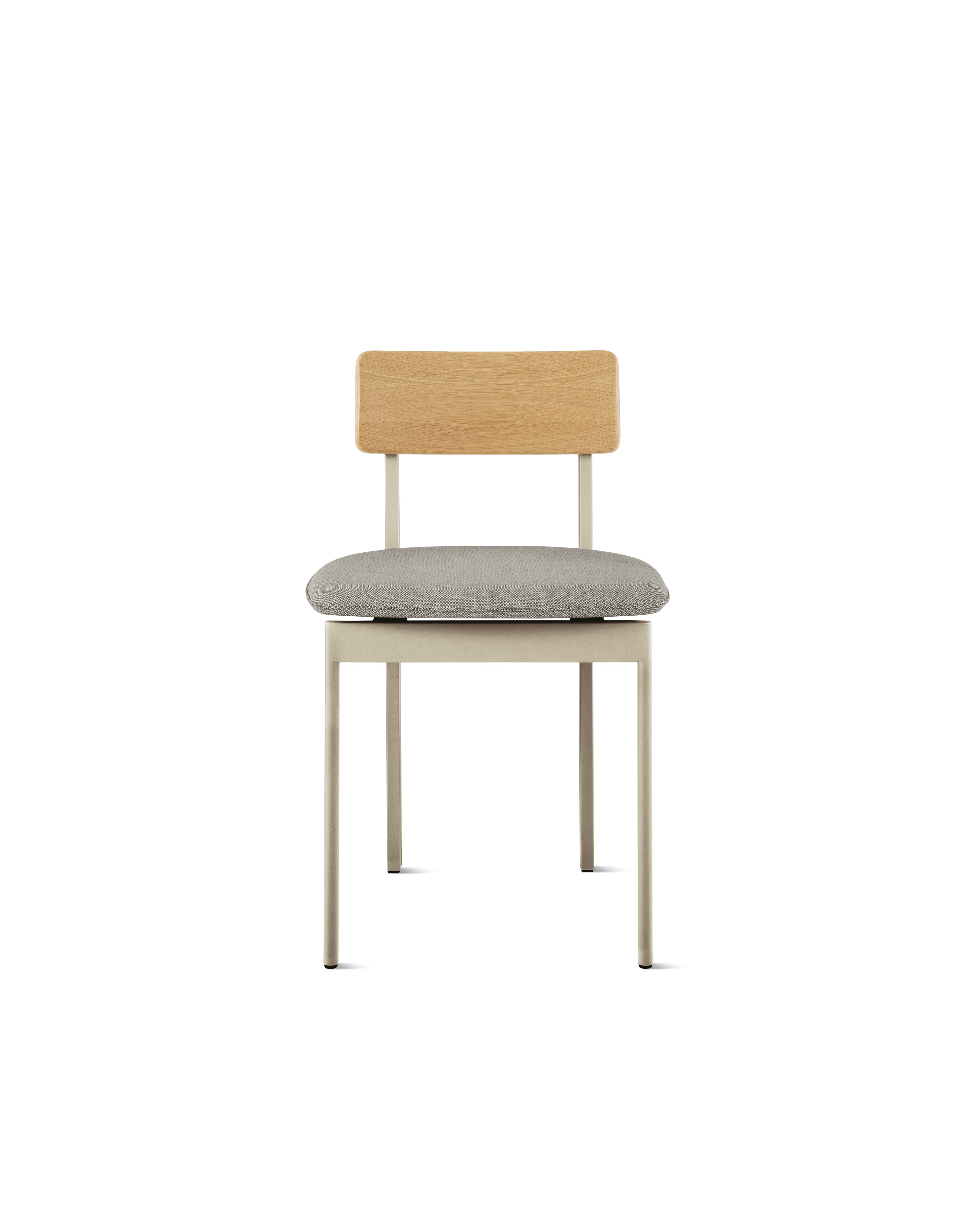 Betwixt Mixed Materials Chair - side chair,  warm grey,  oak,  sycamore