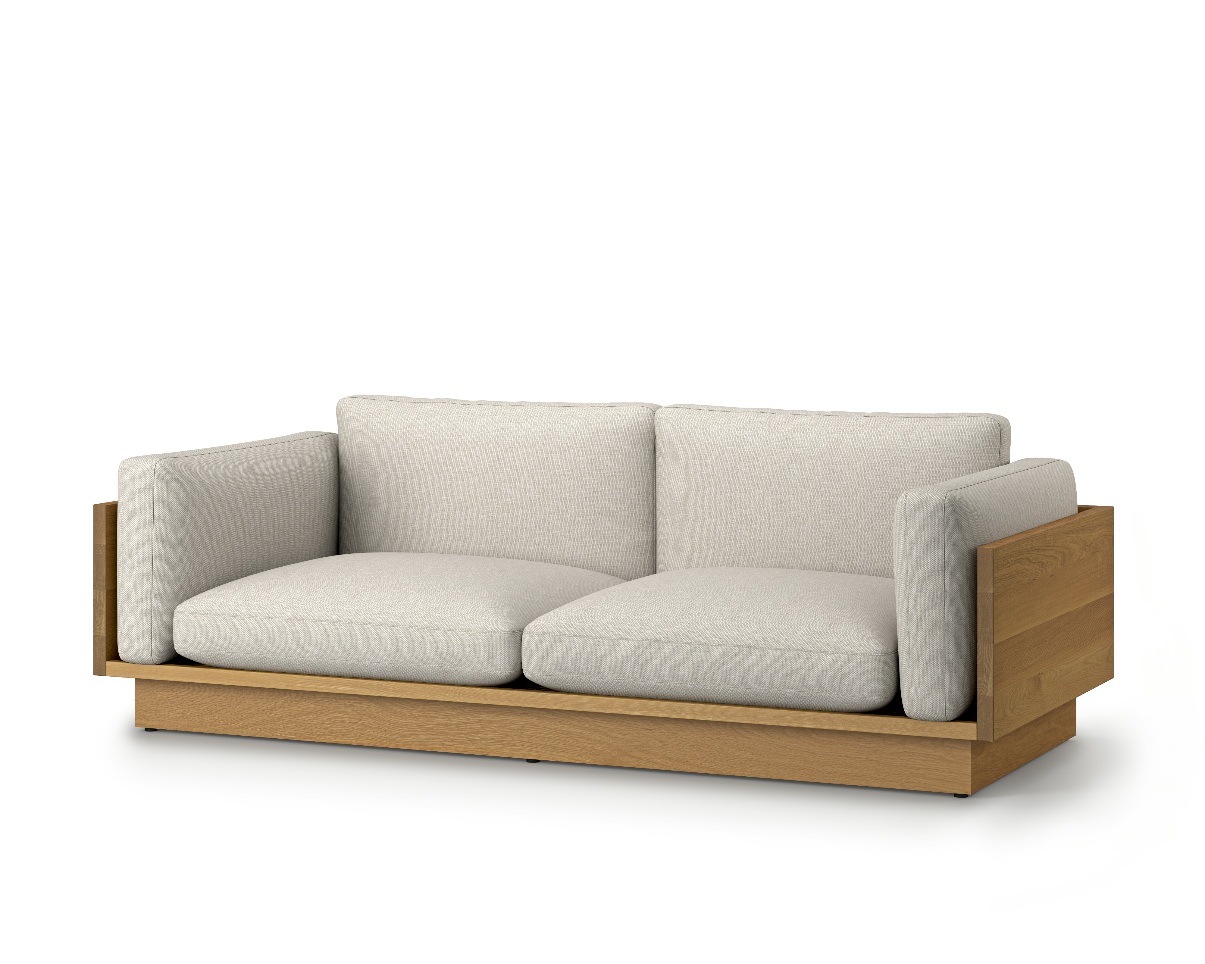 Pawson Drift Sofa - 93 Inch, Mode, Shell, White Oak