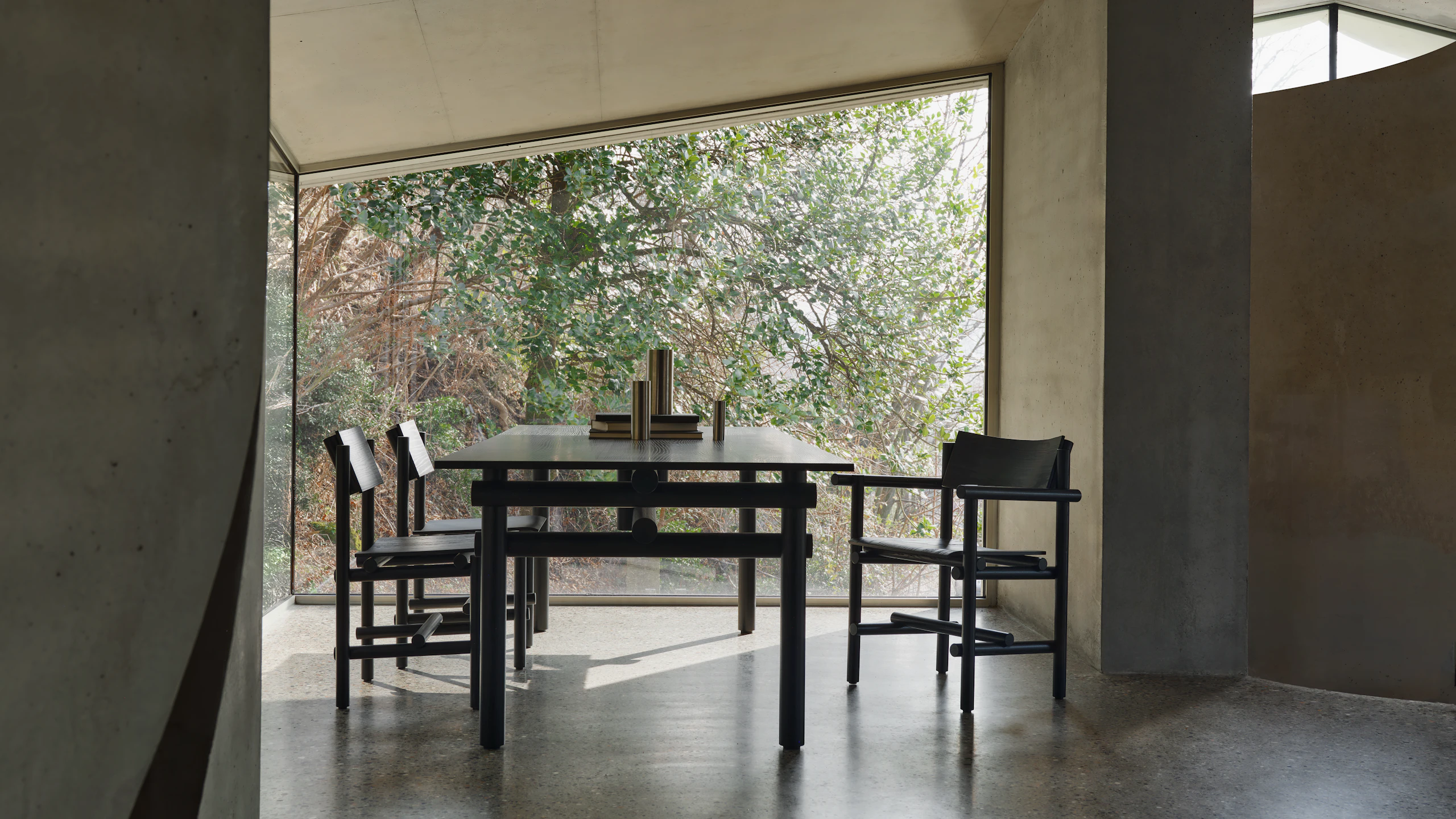 Muecke Dining Collection in ebonized oak