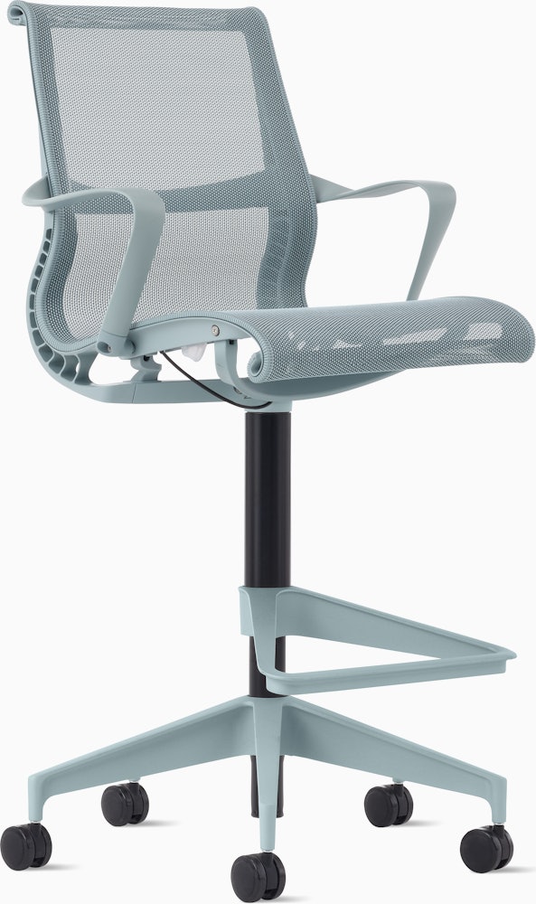 Setu Stool - Ribbon Arms,  Intercept,  Glacier,  Glacier,  Glacier,  O2B