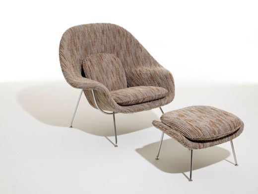 Saarinen Womb Chair and neutral Ottoman