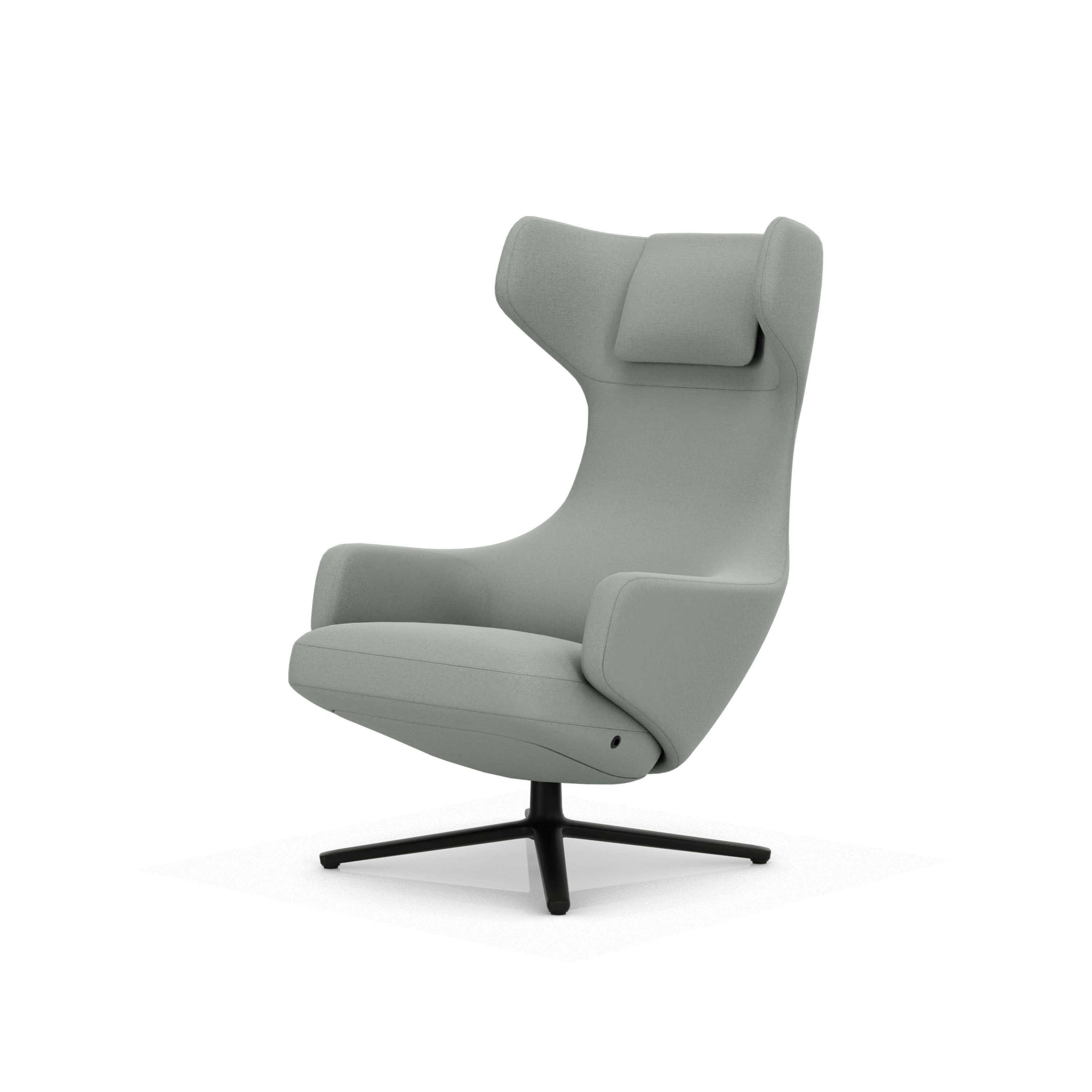 Grand Repos Lounge Chair - Hola, Cement, Basic Dark